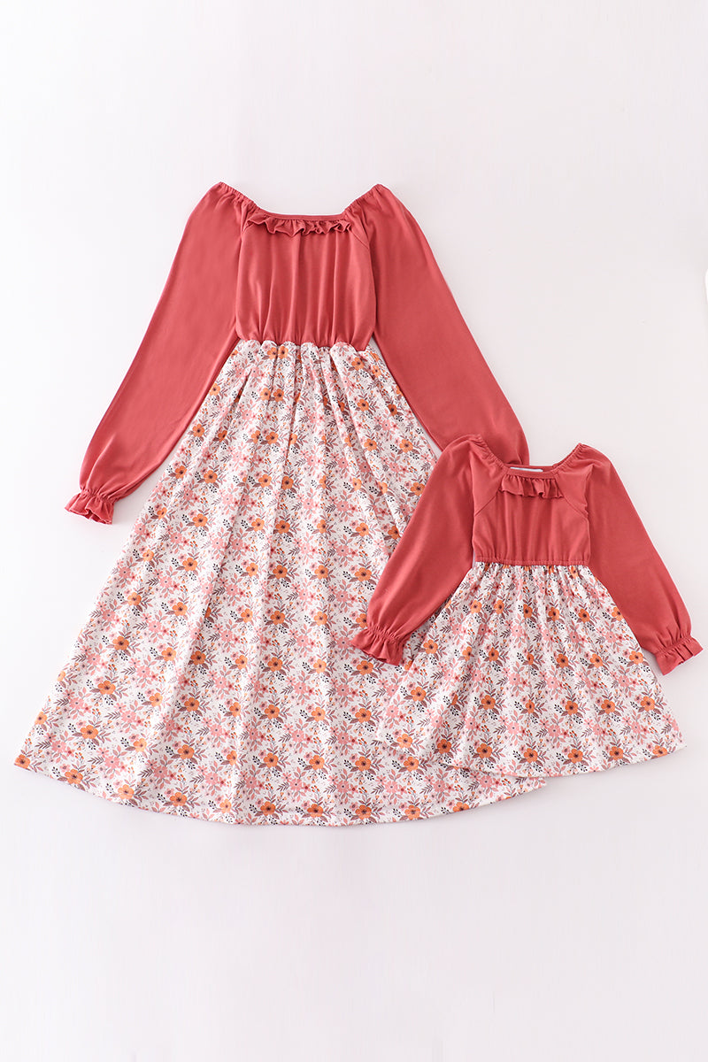 Abby & Evie Floral print mom dress