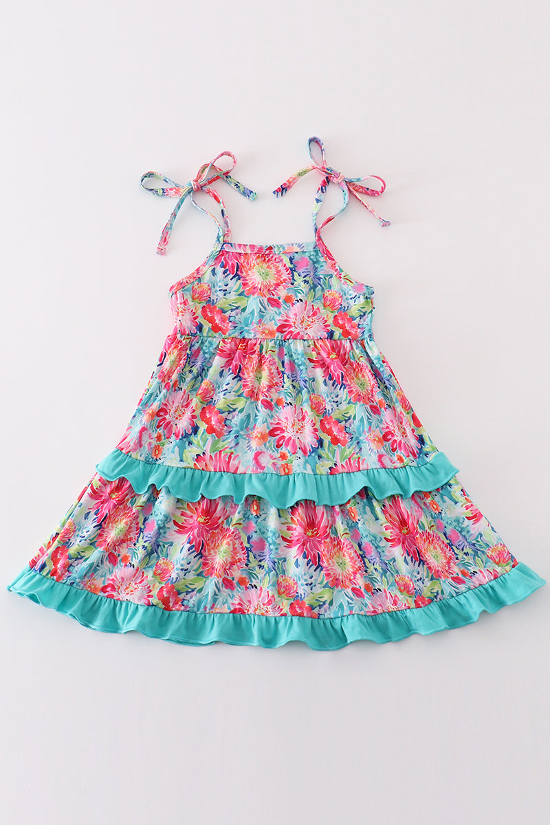 Abby & Evie Tropical Bloom print mom&me dress