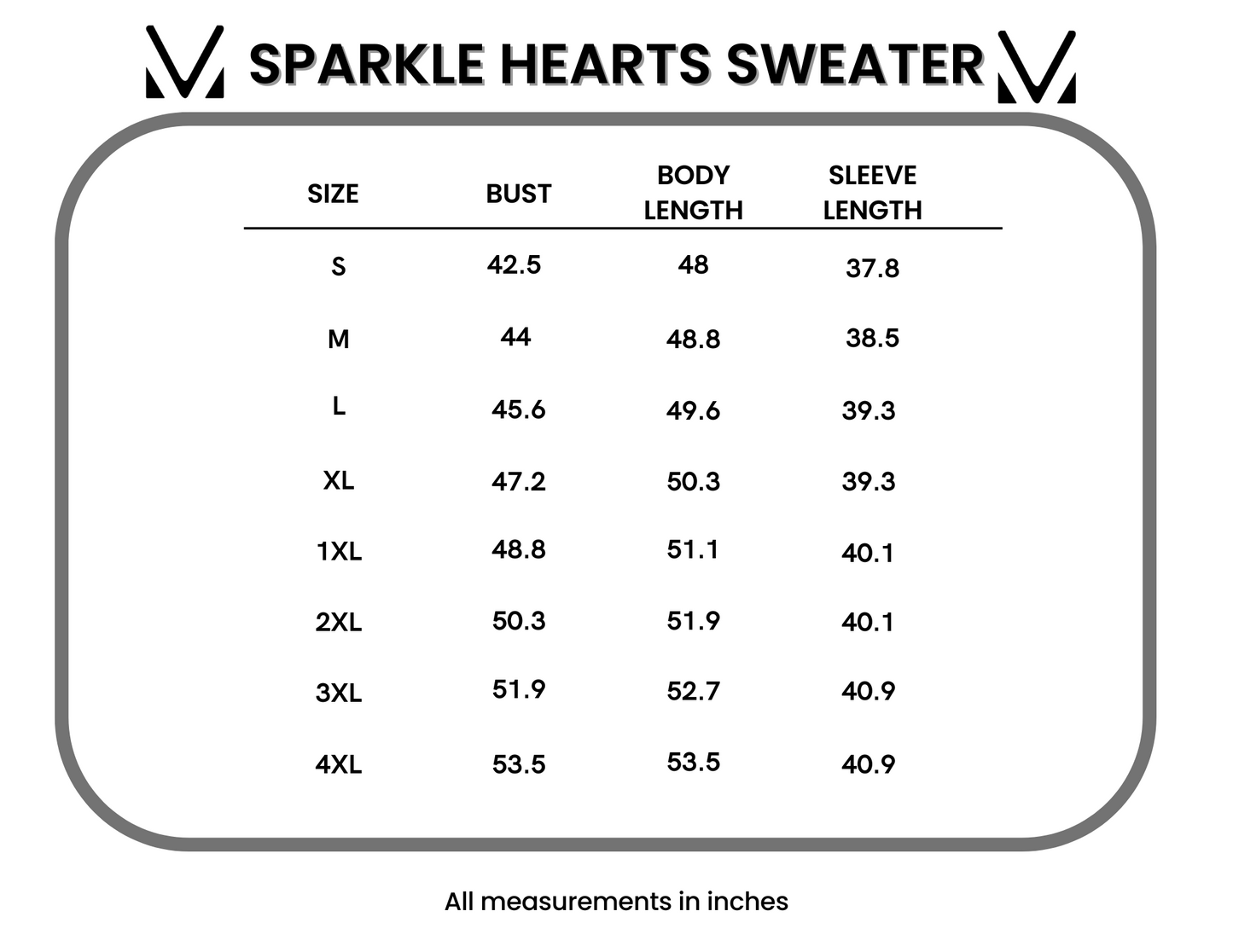 Michelle Mae Sparkle Hearts Sweater