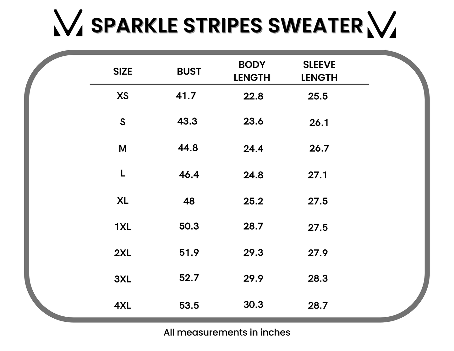 Michelle Mae Sparkle Stripes Sweater