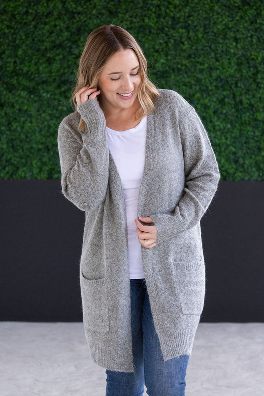 Michelle Mae Madison Cozy Cardigan - Stormy Clouds