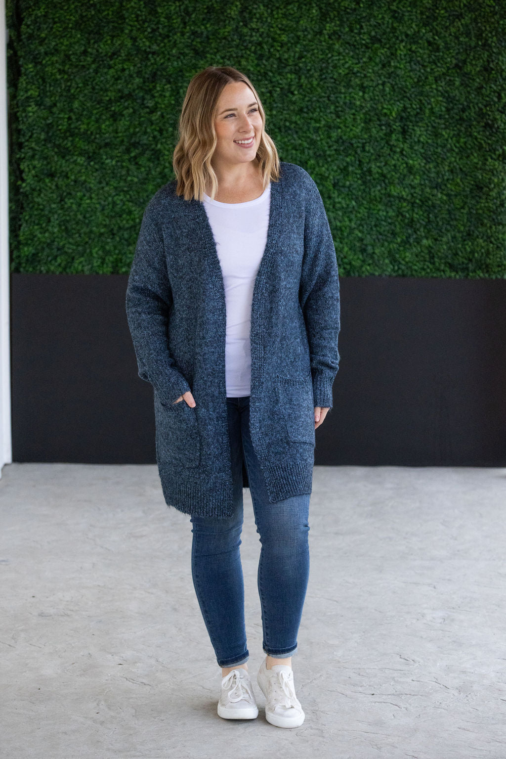 Michelle Mae Madison Cozy Cardigan - Midnight Skies