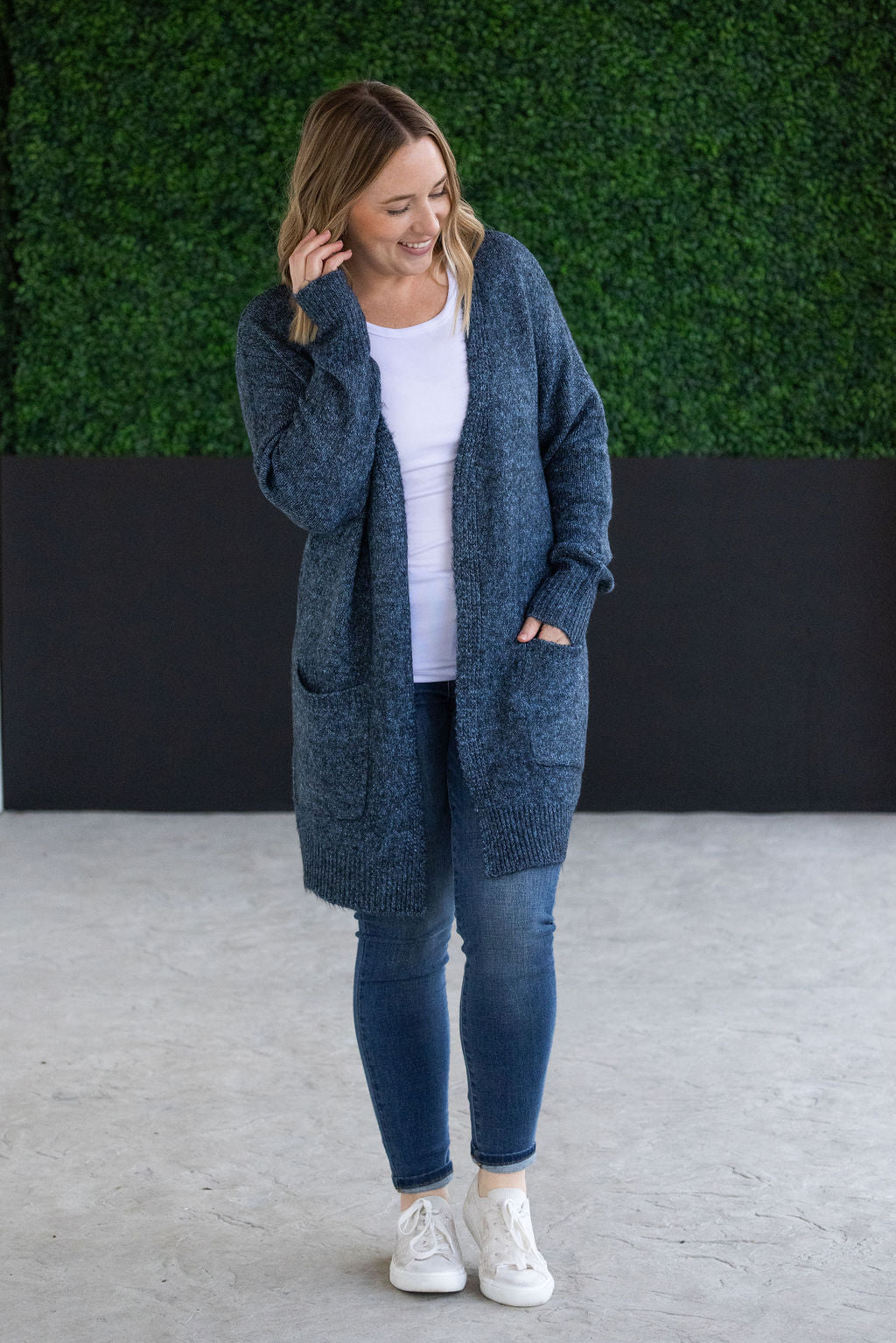 Michelle Mae Madison Cozy Cardigan - Midnight Skies