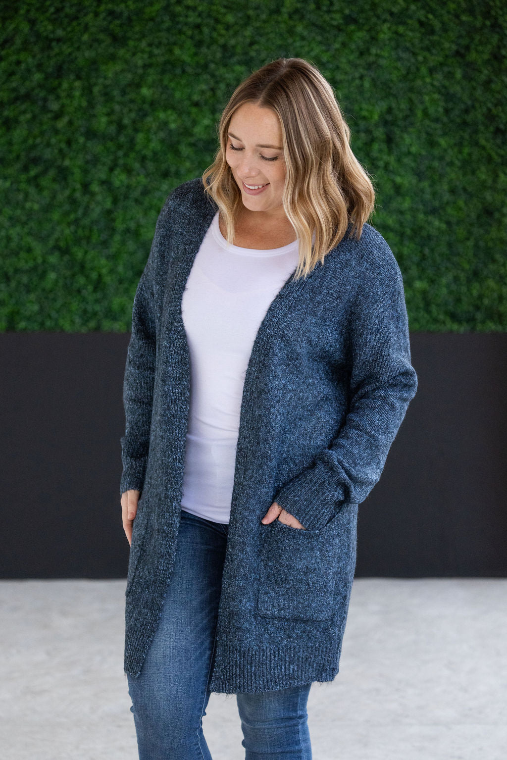 Michelle Mae Madison Cozy Cardigan - Midnight Skies