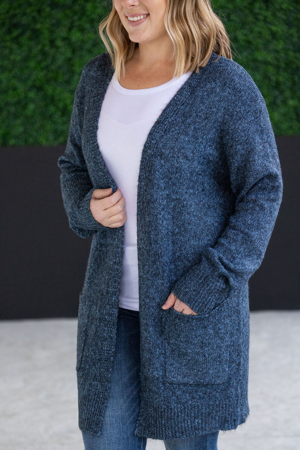 Michelle Mae Madison Cozy Cardigan - Midnight Skies