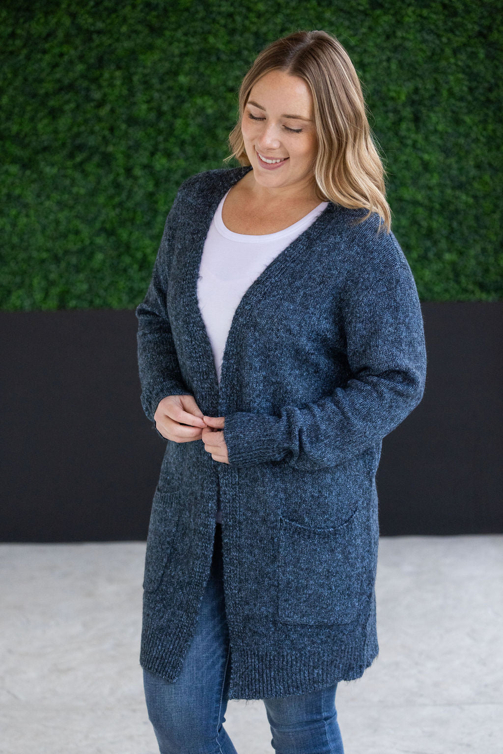 Michelle Mae Madison Cozy Cardigan - Midnight Skies