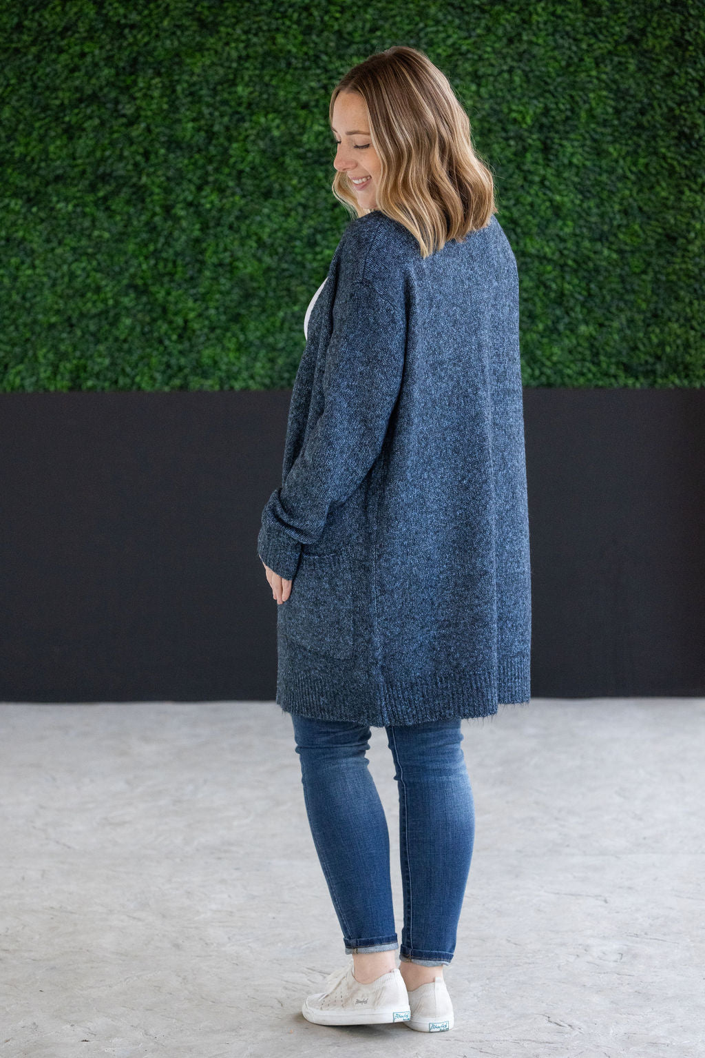 Michelle Mae Madison Cozy Cardigan - Midnight Skies