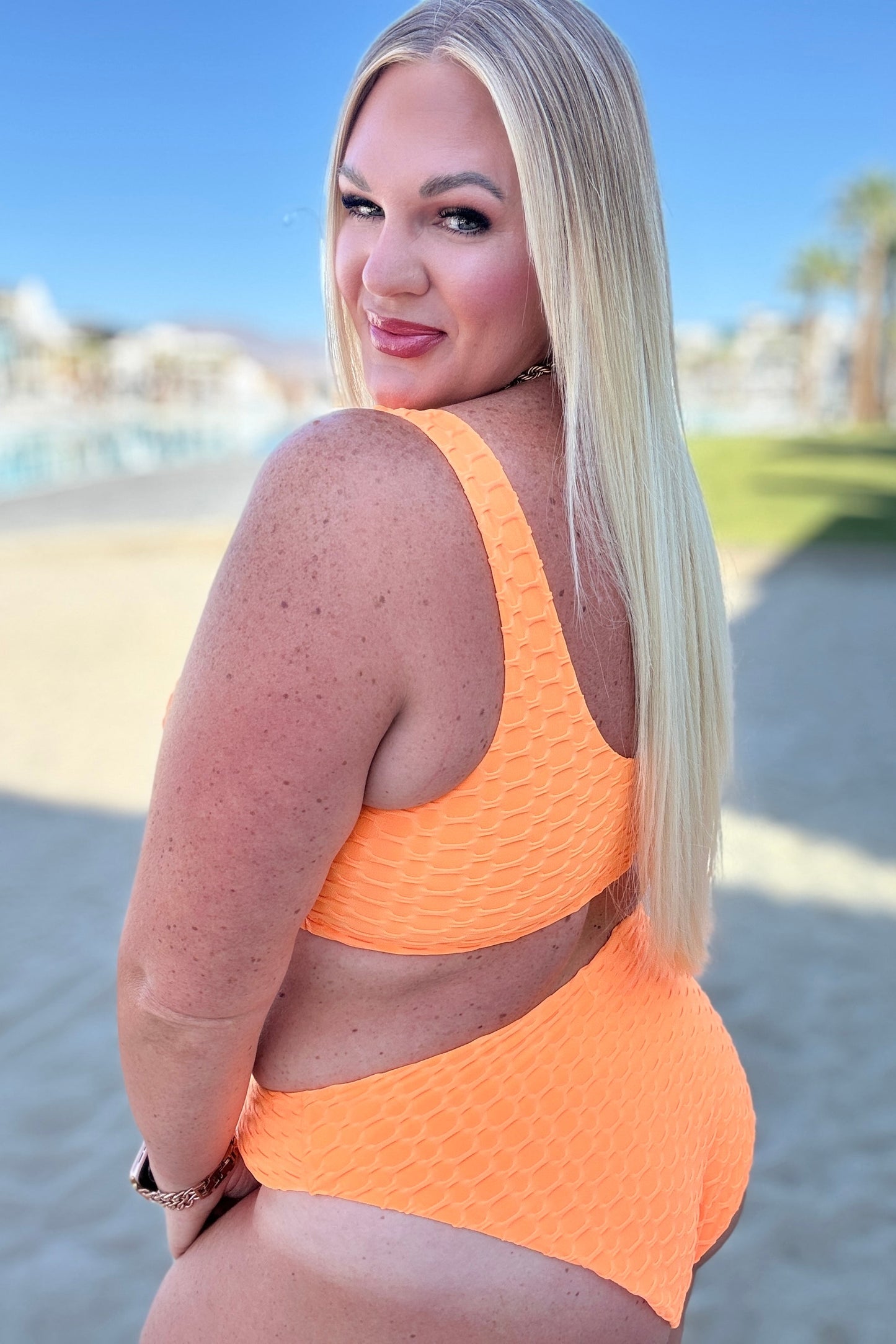 One Eleven North Oh So Orange Swim Top