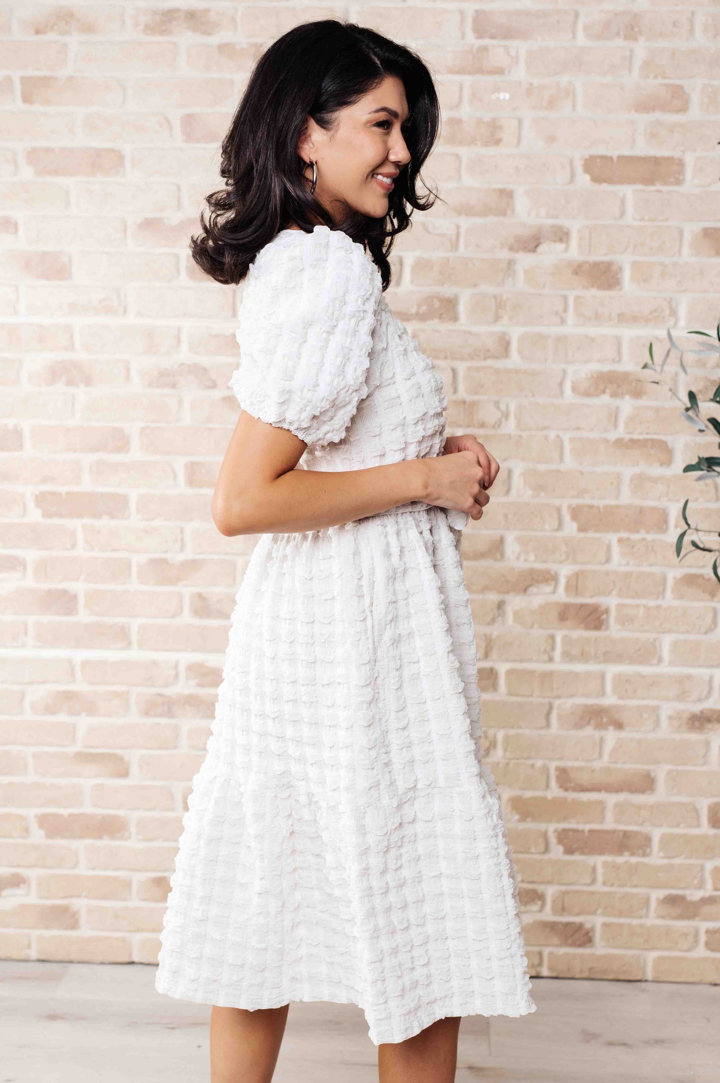 Polagram On Cloud Nine Bubble Midi Dress