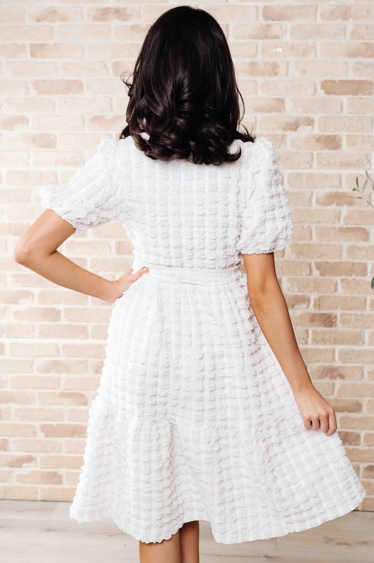 Polagram On Cloud Nine Bubble Midi Dress