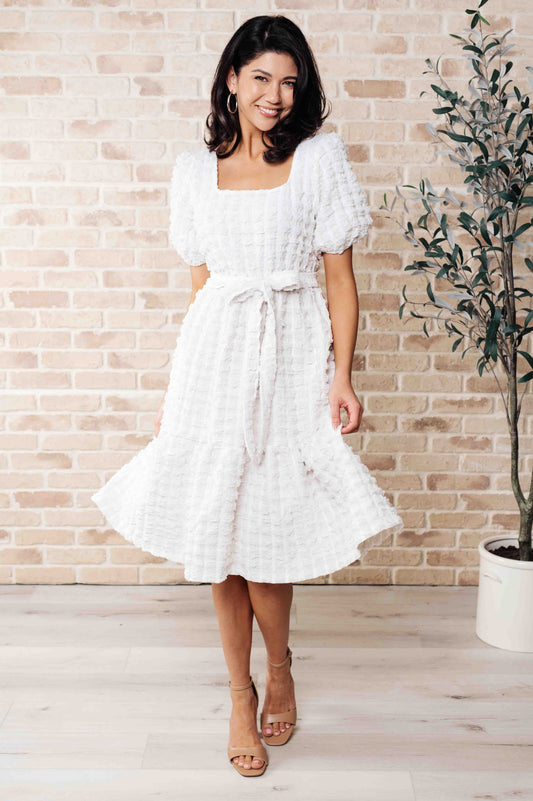 Polagram On Cloud Nine Bubble Midi Dress