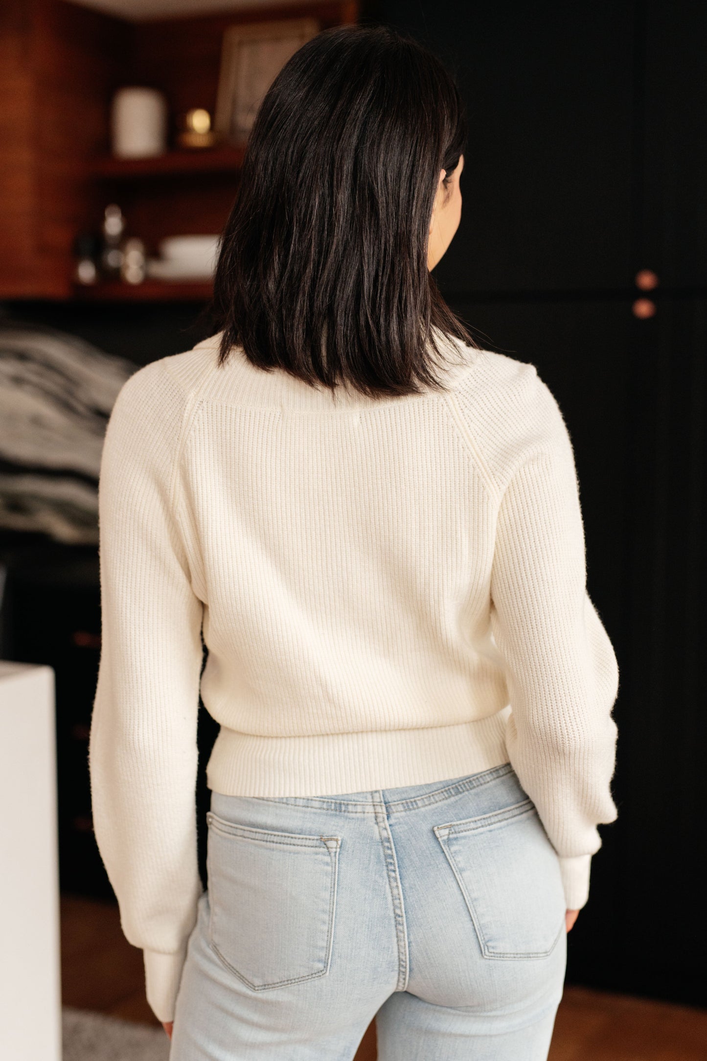 One Eleven North Requisite Request Surplice Crop Sweater