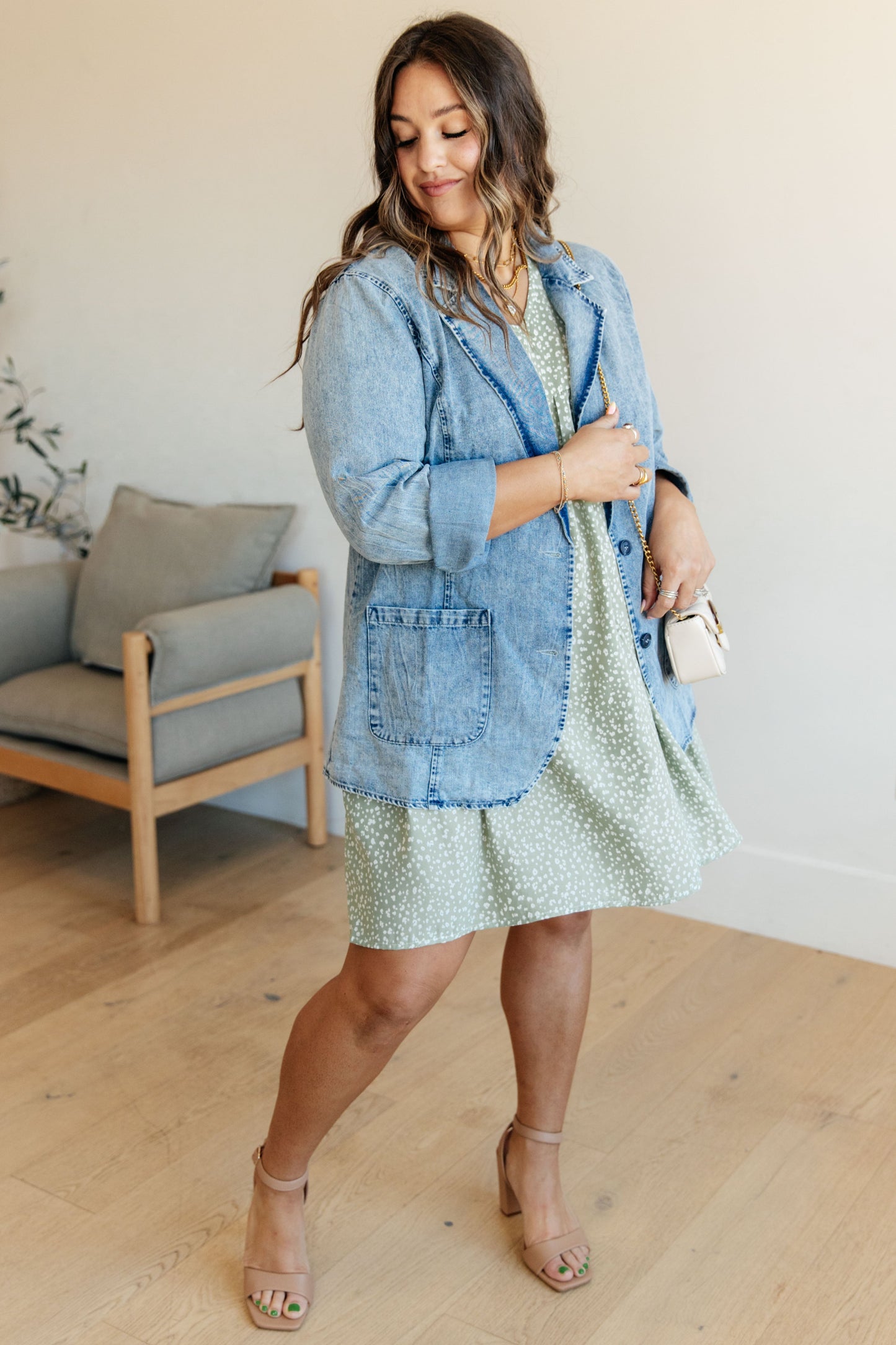 Business Brunch Denim Blazer - G Marie's Boutique 