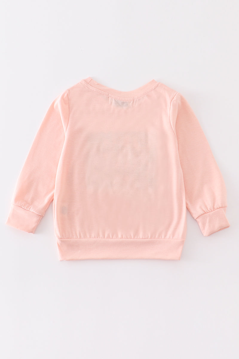 Abby & Evie Coral "autumn" girl top