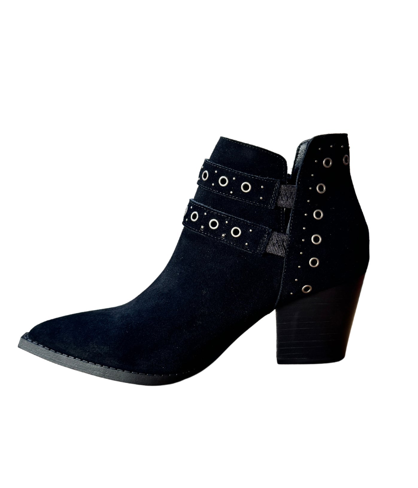 Naughty Monkey Elsa Leather Ankle Boot in Black