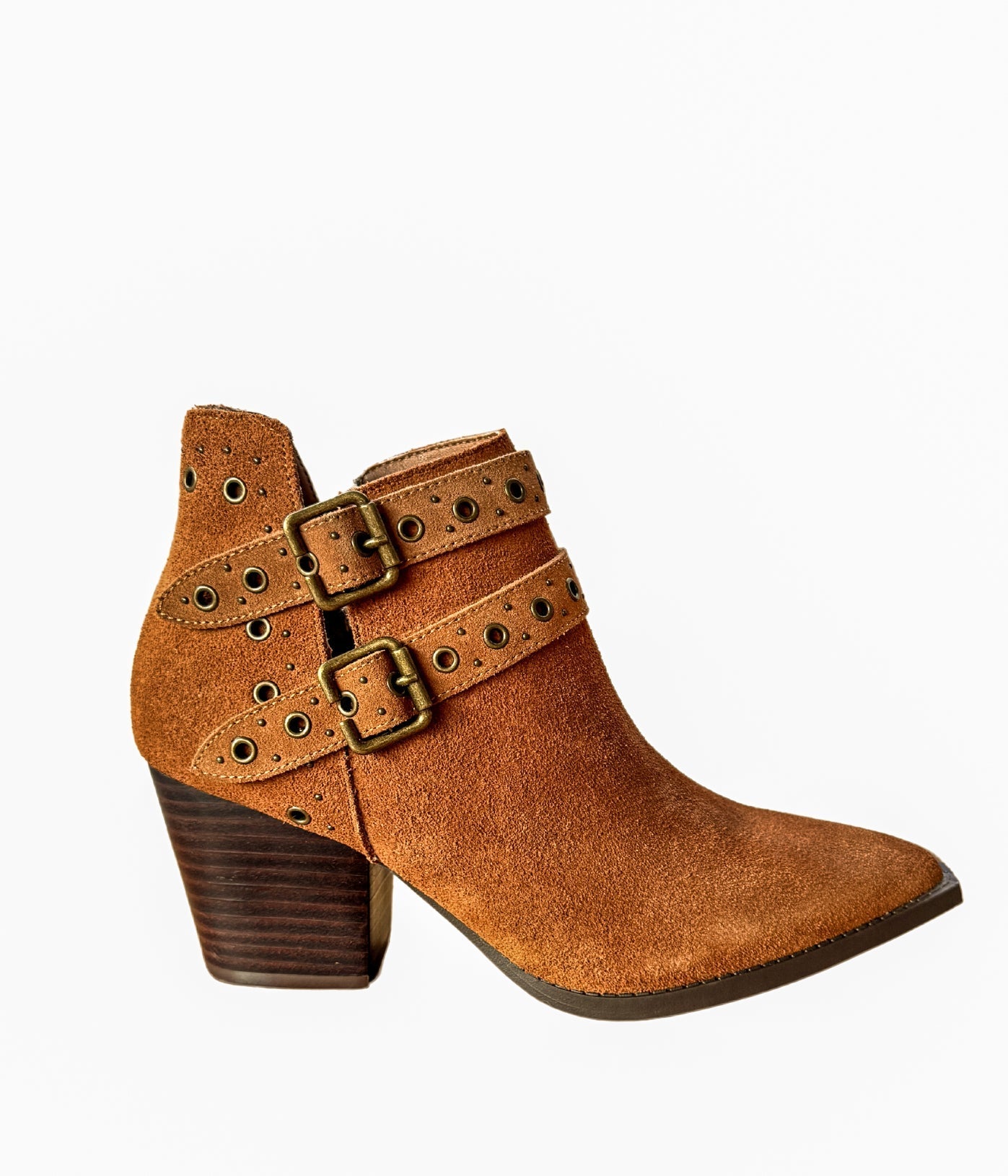 Naughty Monkey Elsa Leather Ankle Boot in Tan