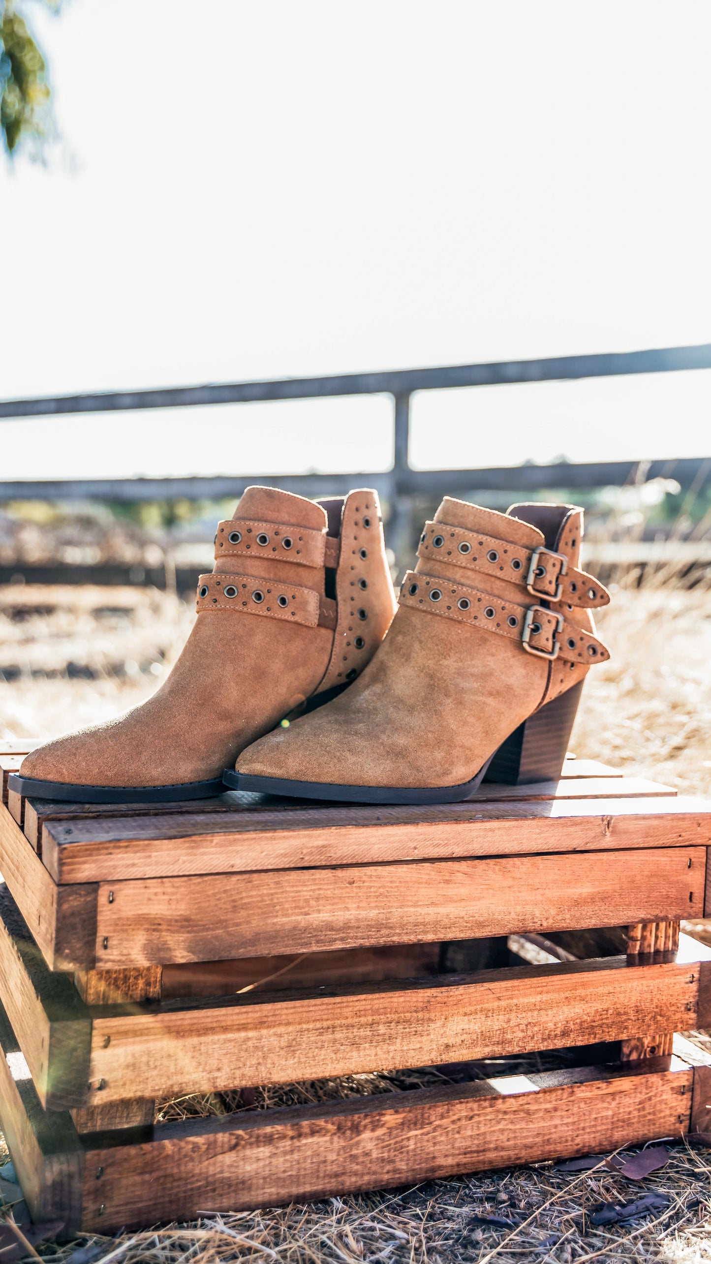 Naughty Monkey Elsa Leather Ankle Boot in Tan