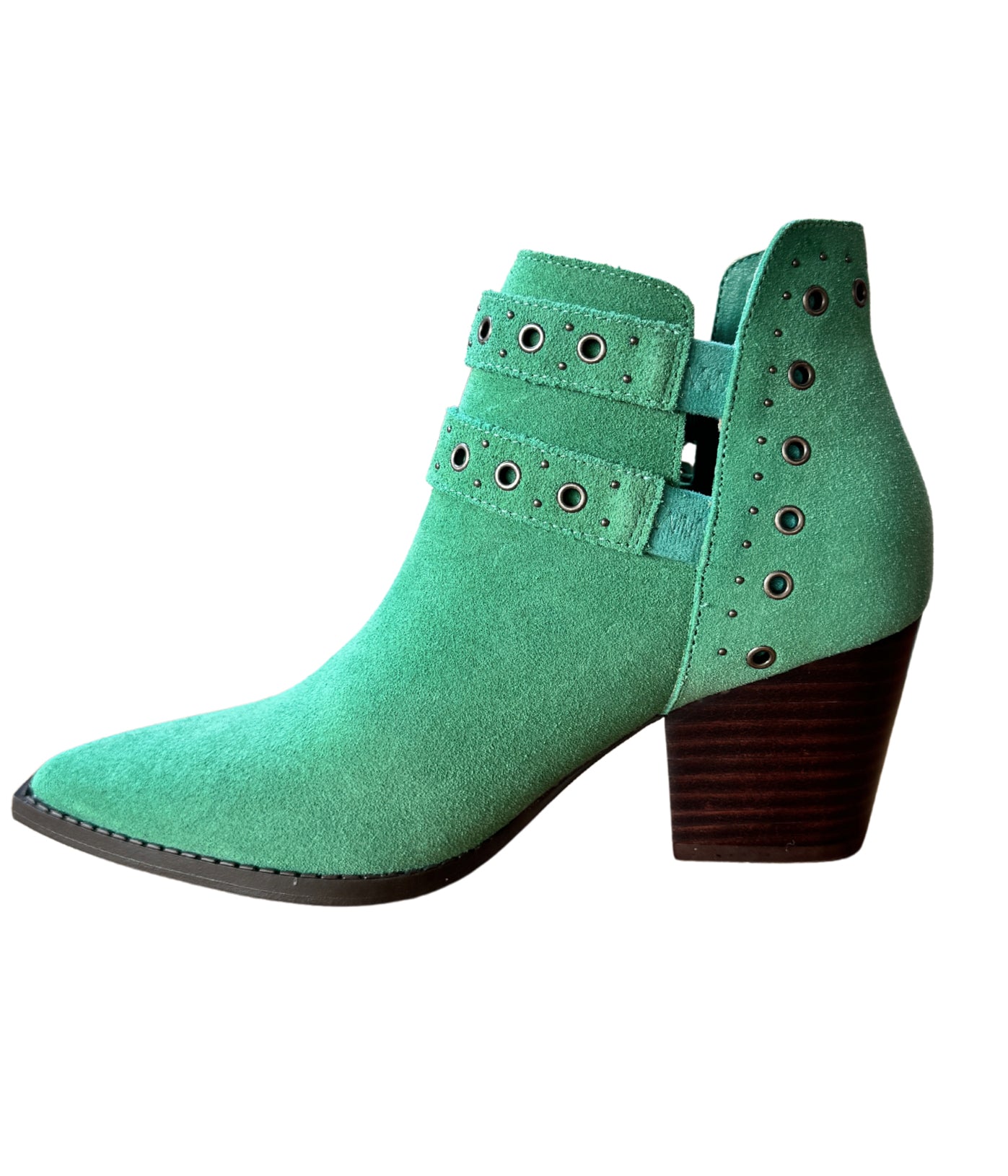 Naughty Monkey Elsa Leather Ankle Boot in Teal