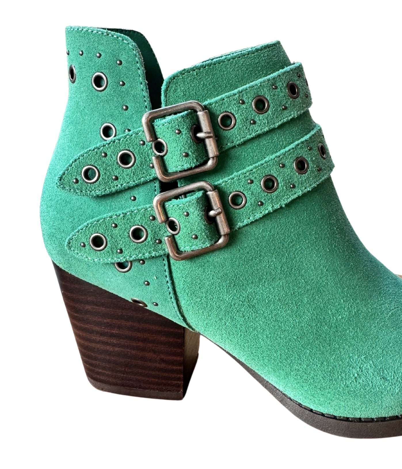 Naughty Monkey Elsa Leather Ankle Boot in Teal