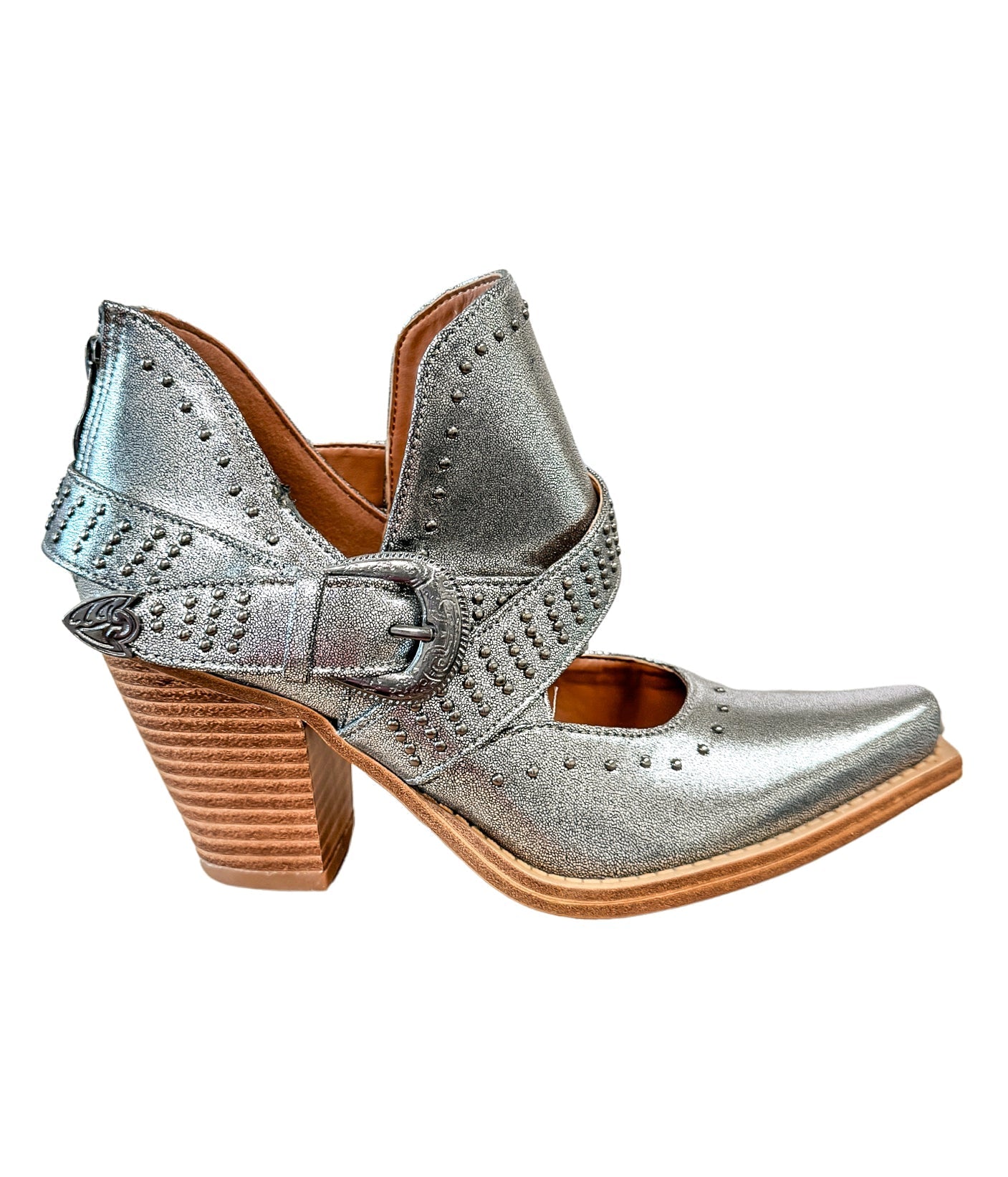 Not Rated Fiona Ankle Boot in Silver