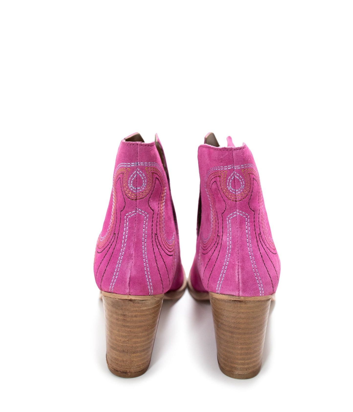 Naughty Monkey Journee Ankle Boots in Magenta