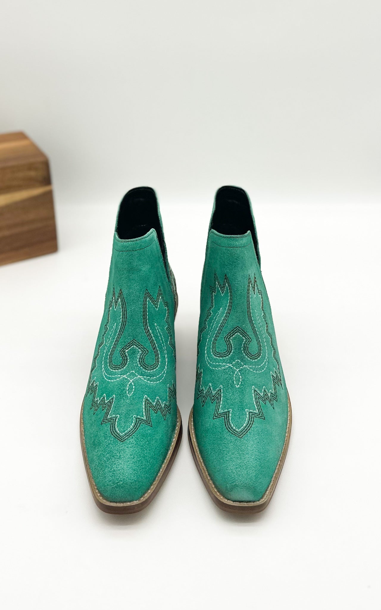 Naughty Monkey Kickin' Booties in Turquoise Suede