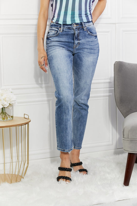 Kancan Full Size Amara High Rise Slim Straight Jeans - G Marie's Boutique 