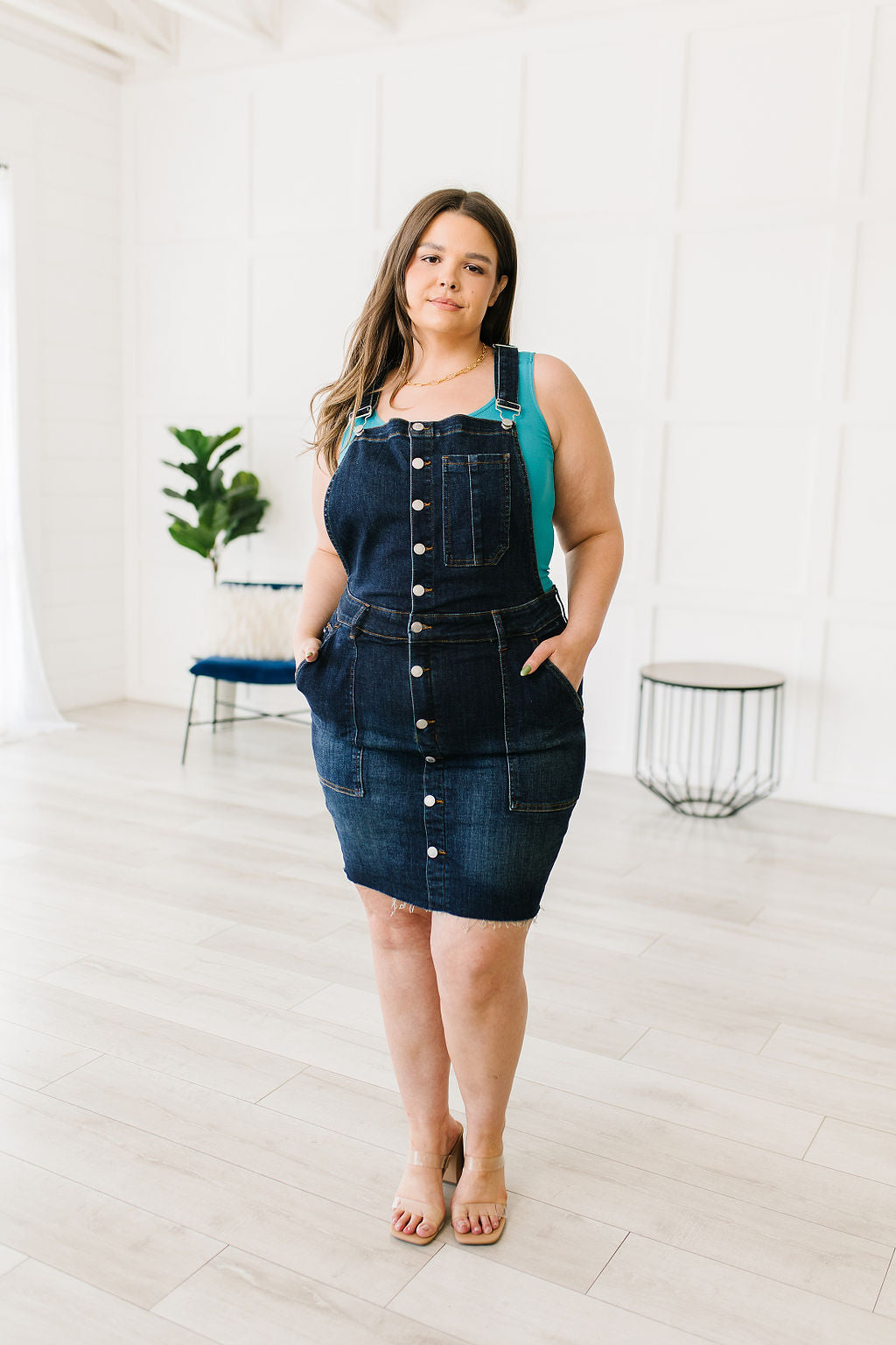 Judy Blue Agnes Denim Overall Dress - G Marie's Boutique 