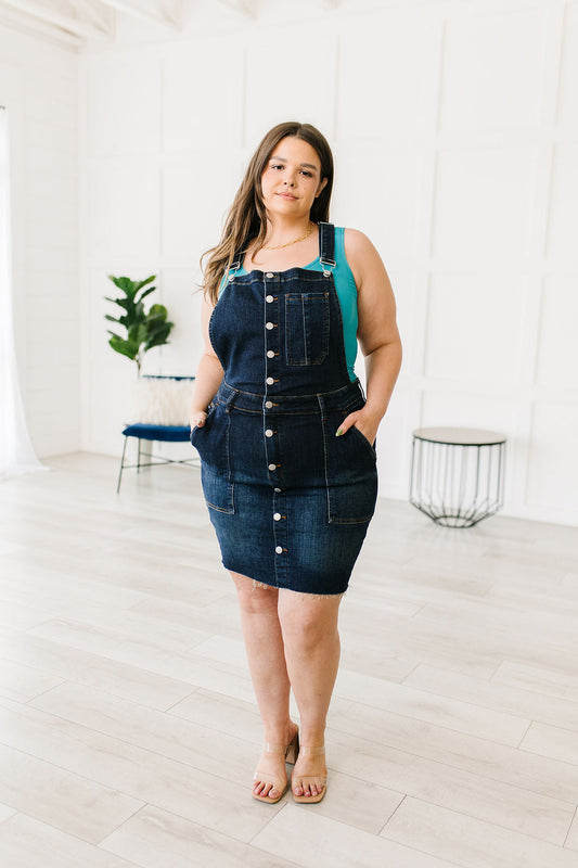 Judy Blue Agnes Denim Overall Dress - G Marie's Boutique 