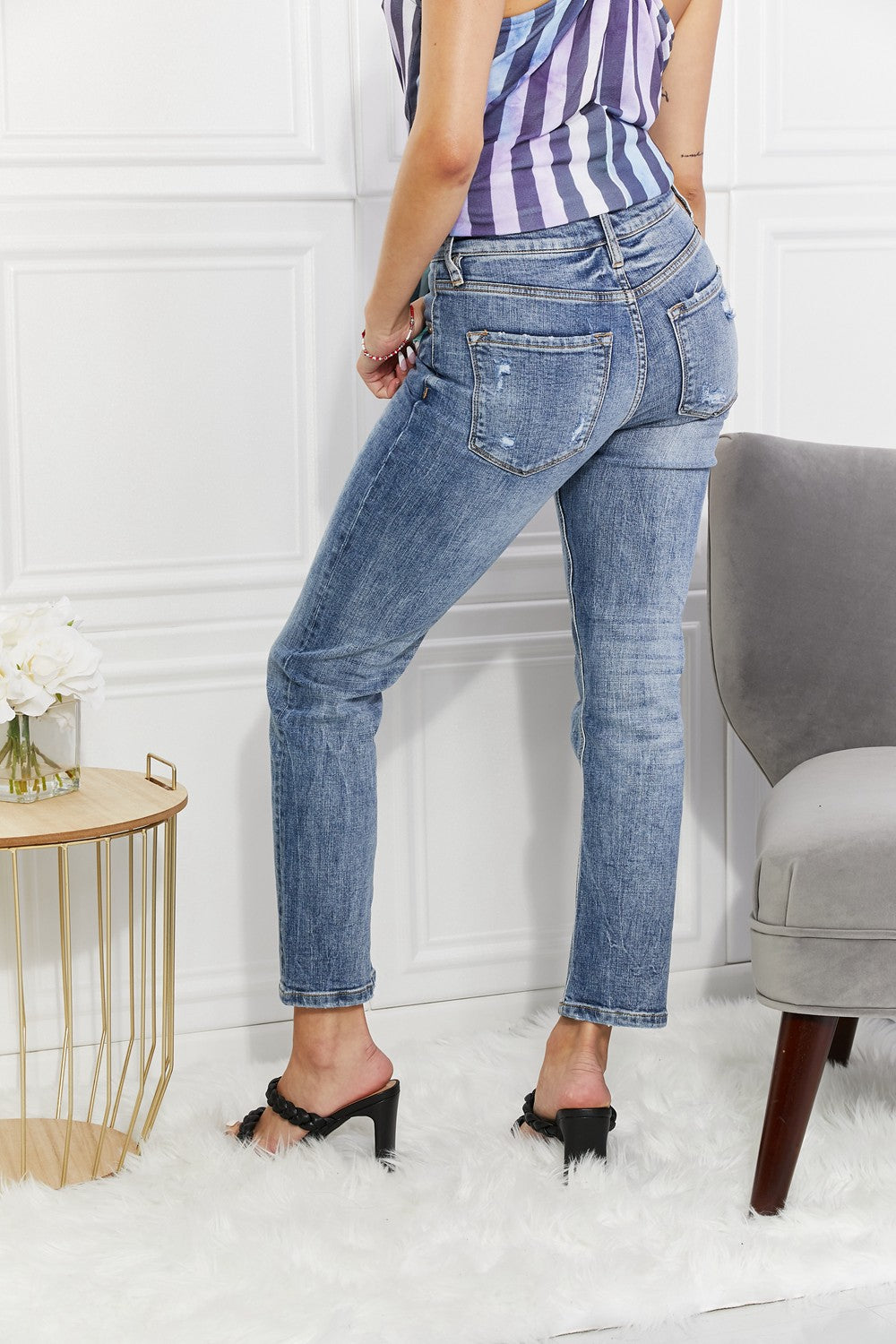 Kancan Full Size Amara High Rise Slim Straight Jeans - G Marie's Boutique 