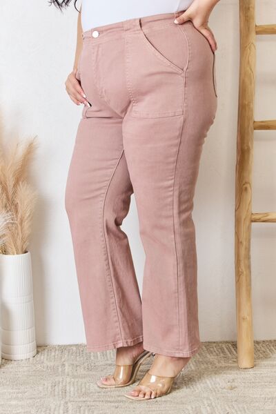 RISEN Full Size High Rise Ankle Flare Jeans - G Marie's Boutique 