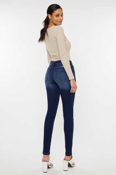 Kancan Mid Rise Gradient Skinny Jeans - G Marie's Boutique 