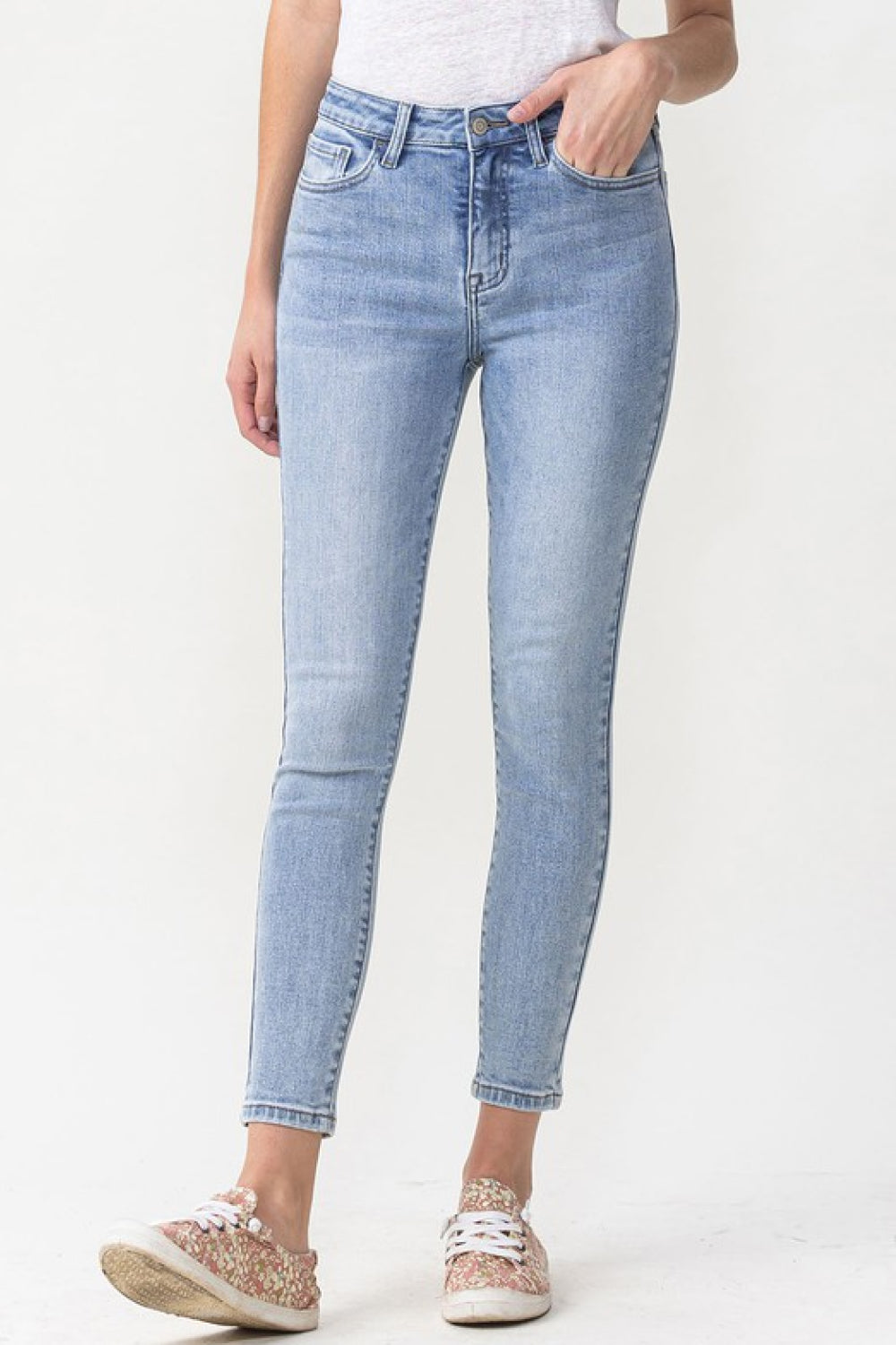 Lovervet Full Size Talia High Rise Crop Skinny Jeans - G Marie's Boutique 