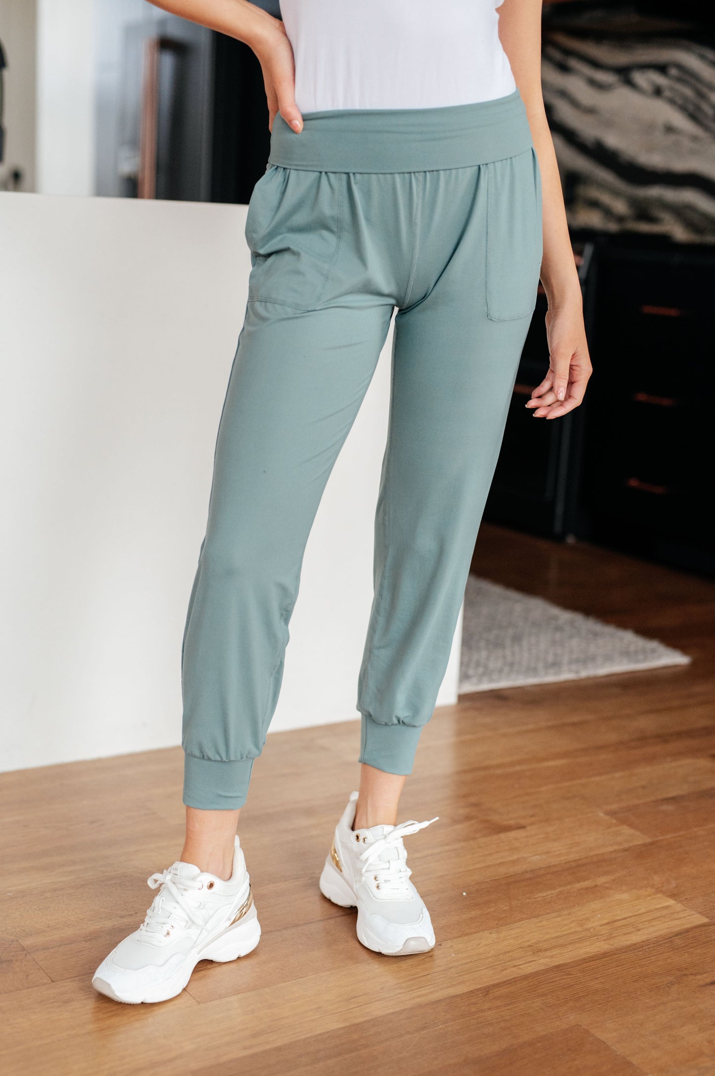 Always Accelerating Joggers in Tidewater Teal - G Marie's Boutique 