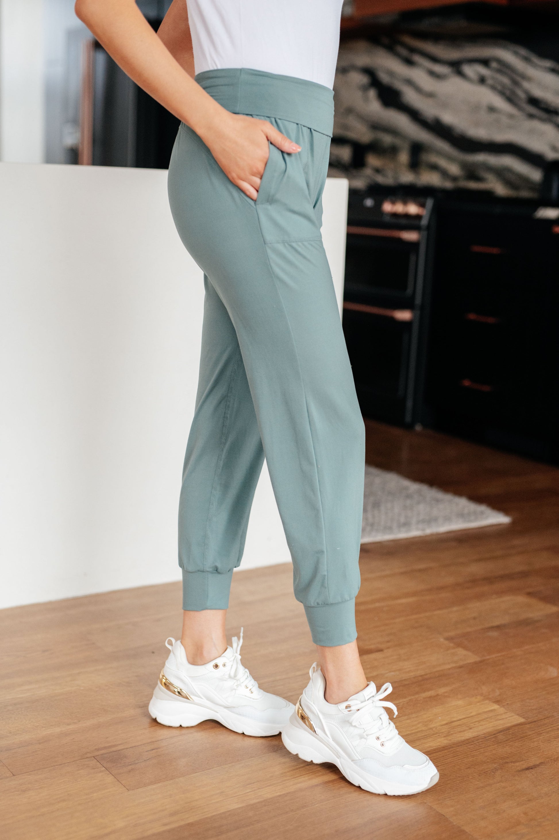 Always Accelerating Joggers in Tidewater Teal - G Marie's Boutique 