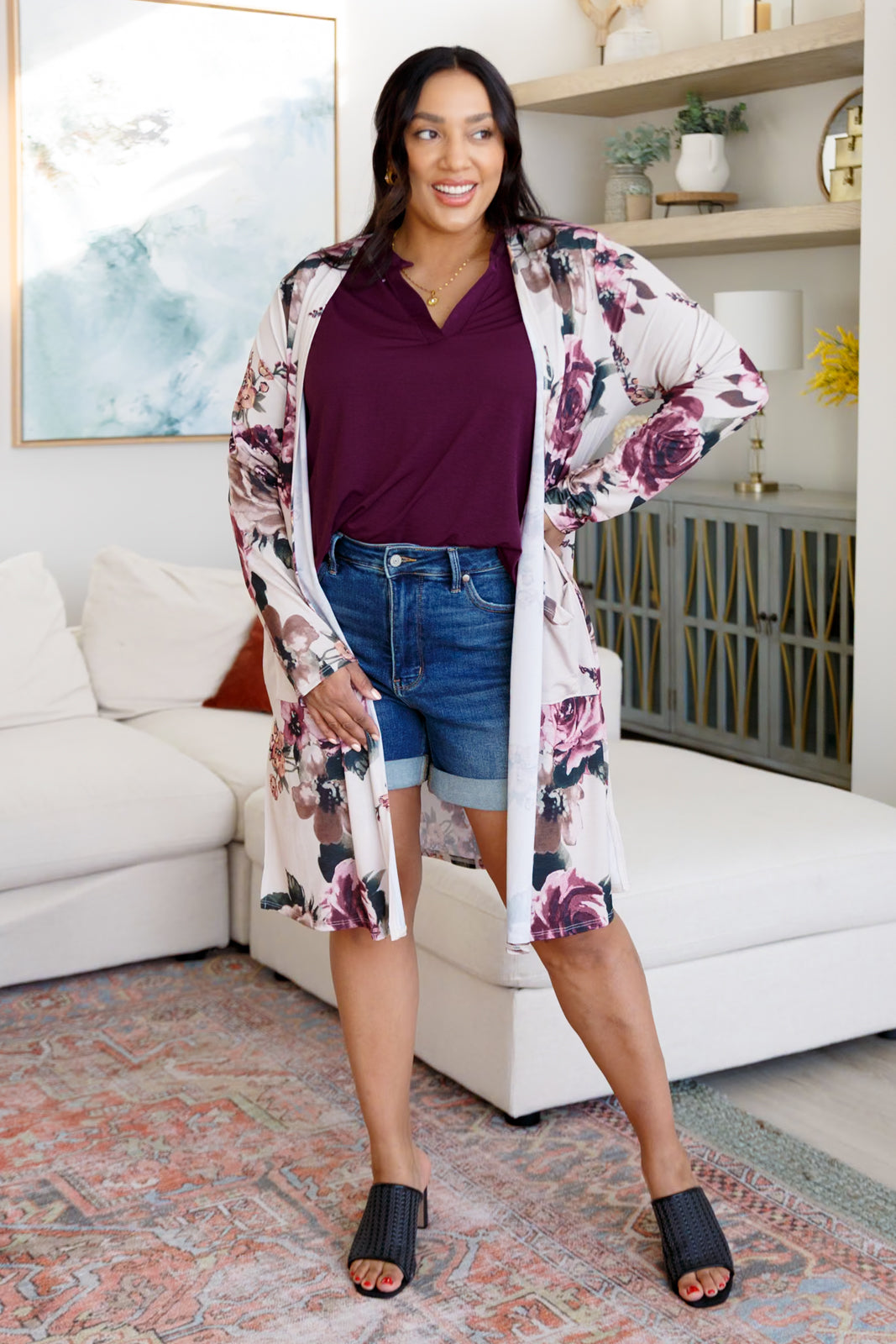 Blooming With Happiness Cardigan - G Marie's Boutique 