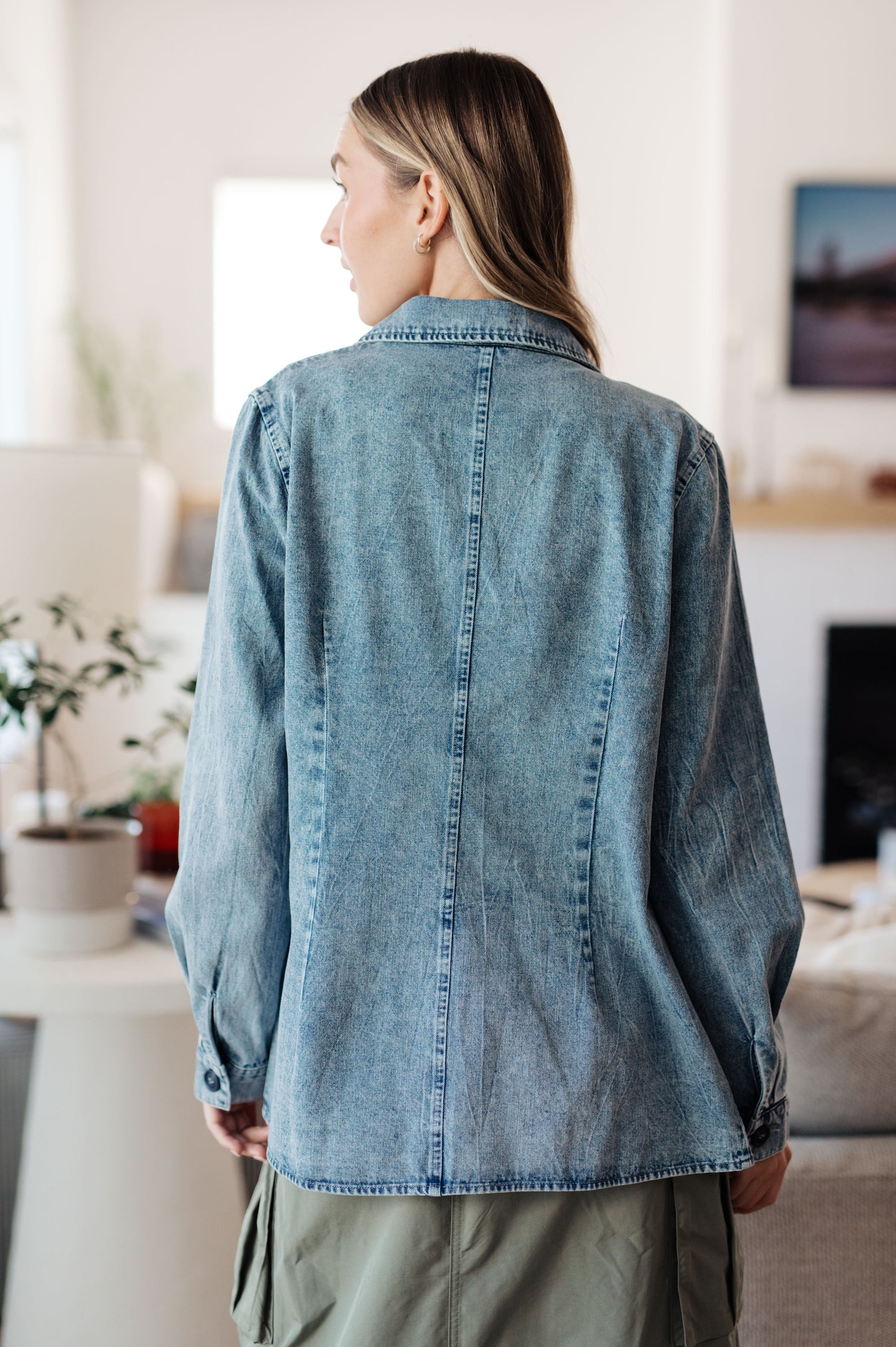 Business Brunch Denim Blazer - G Marie's Boutique 