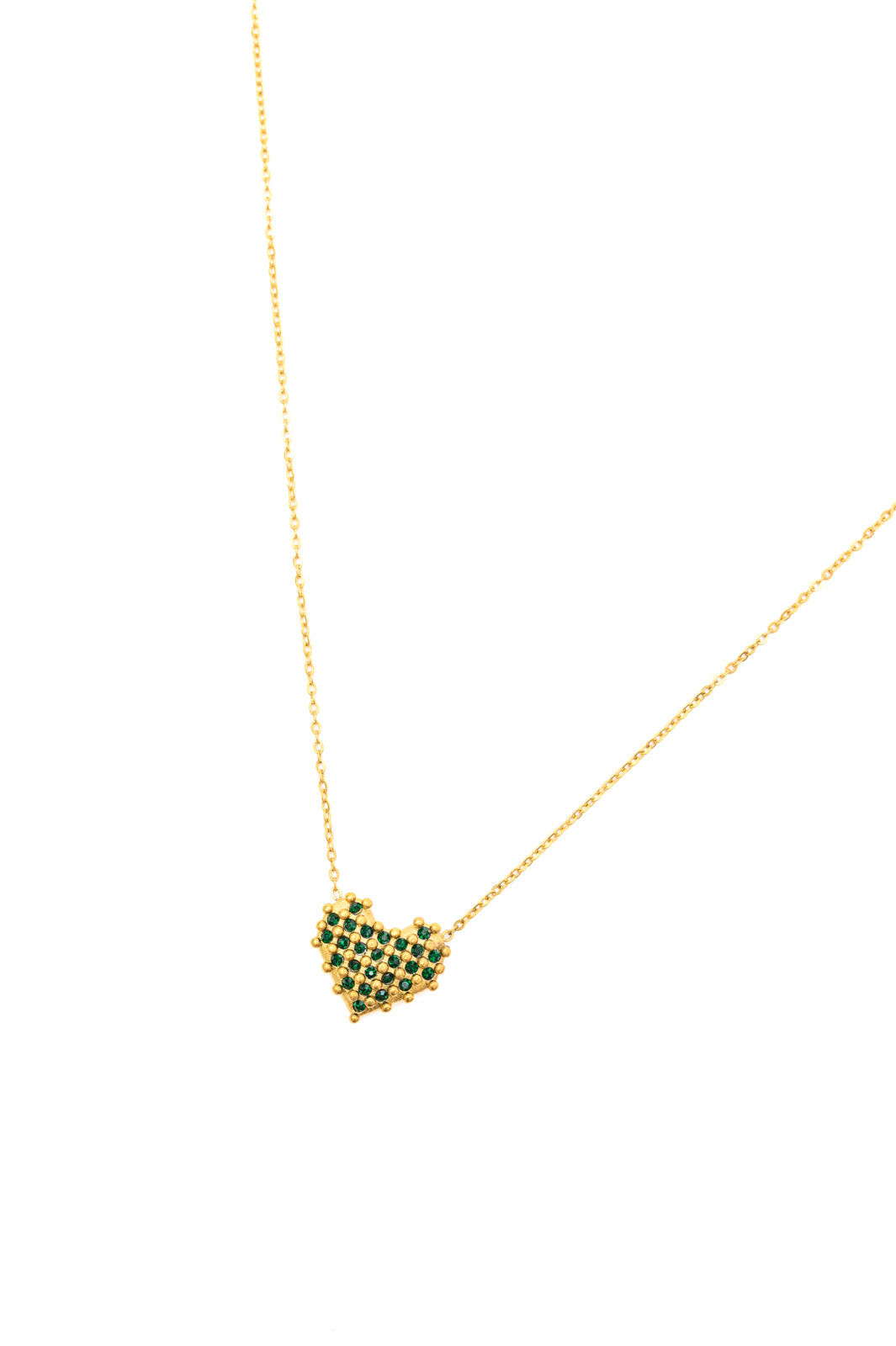 Checkered Heart Necklace - G Marie's Boutique 