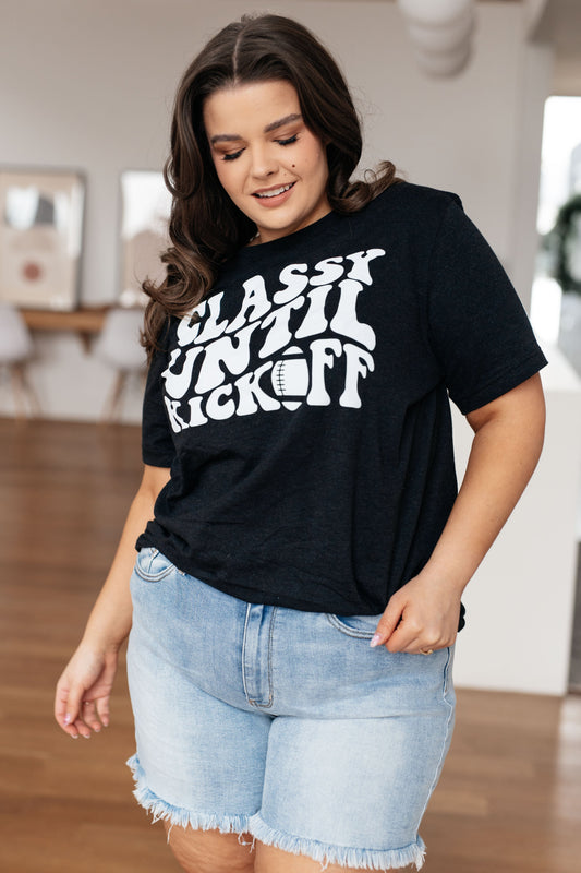 Classy Until Kickoff Tee - G Marie's Boutique 