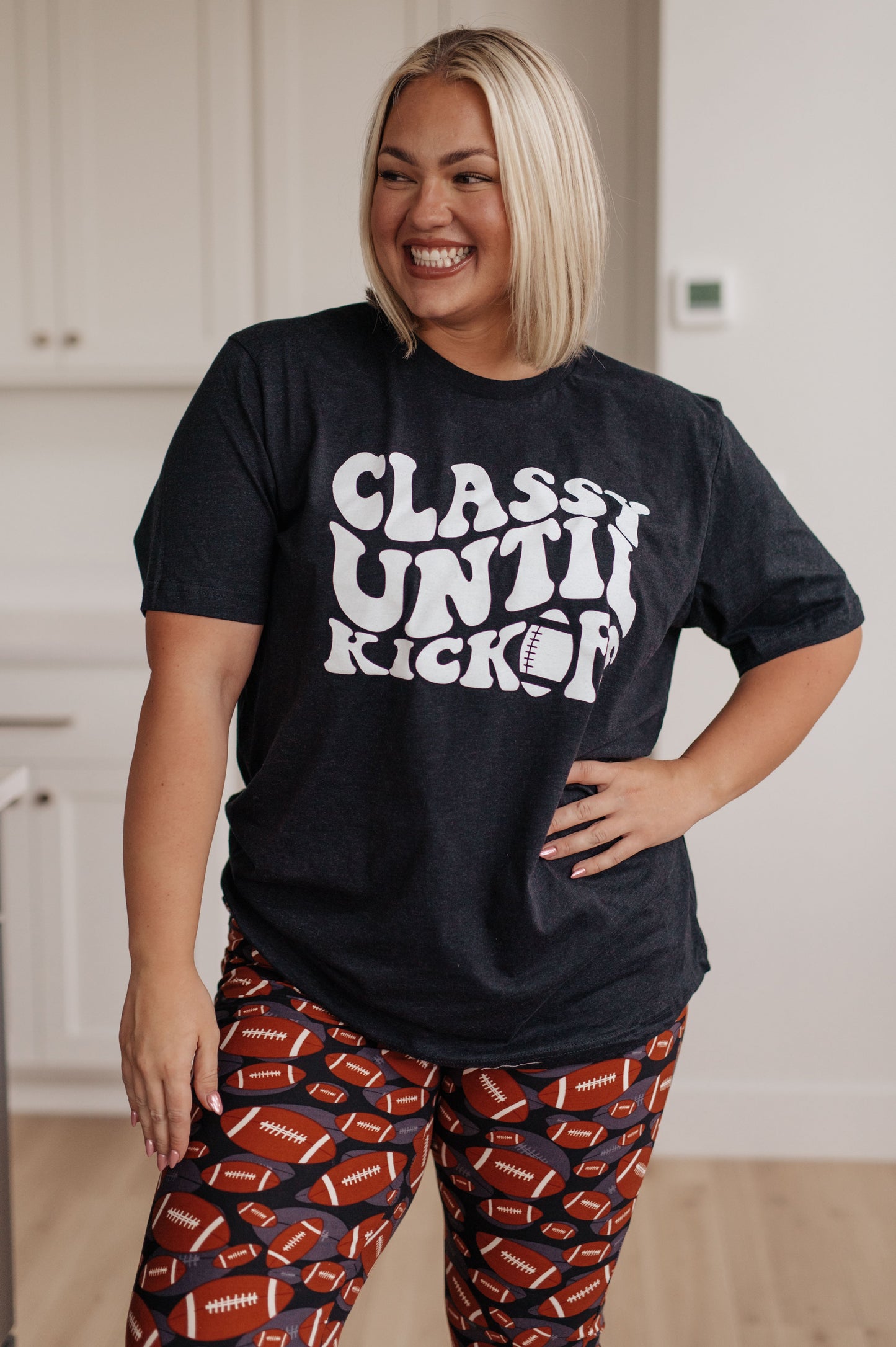 Classy Until Kickoff Tee - G Marie's Boutique 