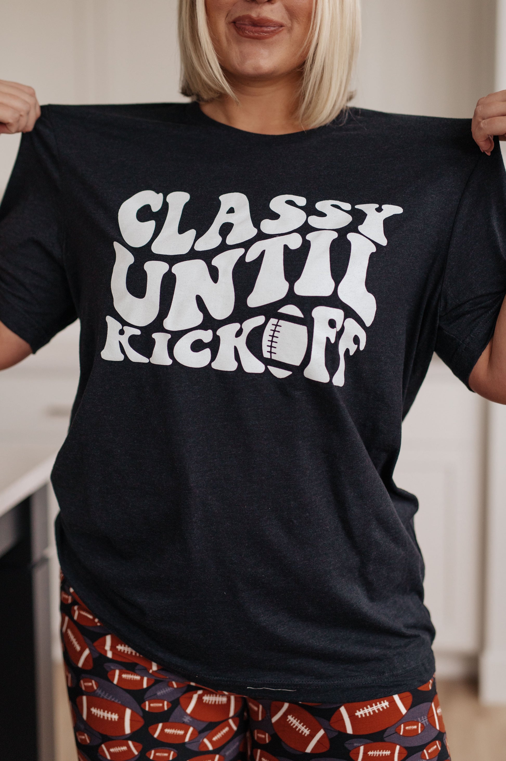 Classy Until Kickoff Tee - G Marie's Boutique 