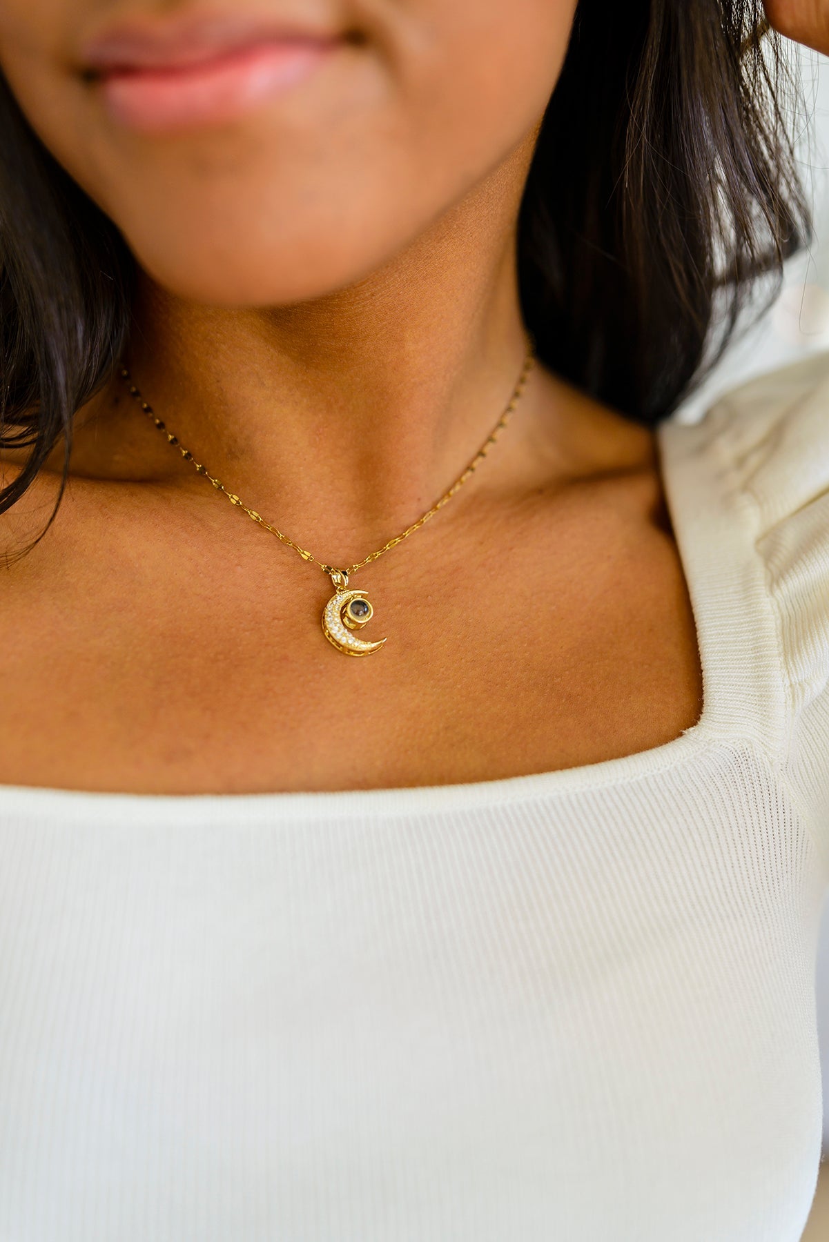 Crescent Moon Necklace - G Marie's Boutique 