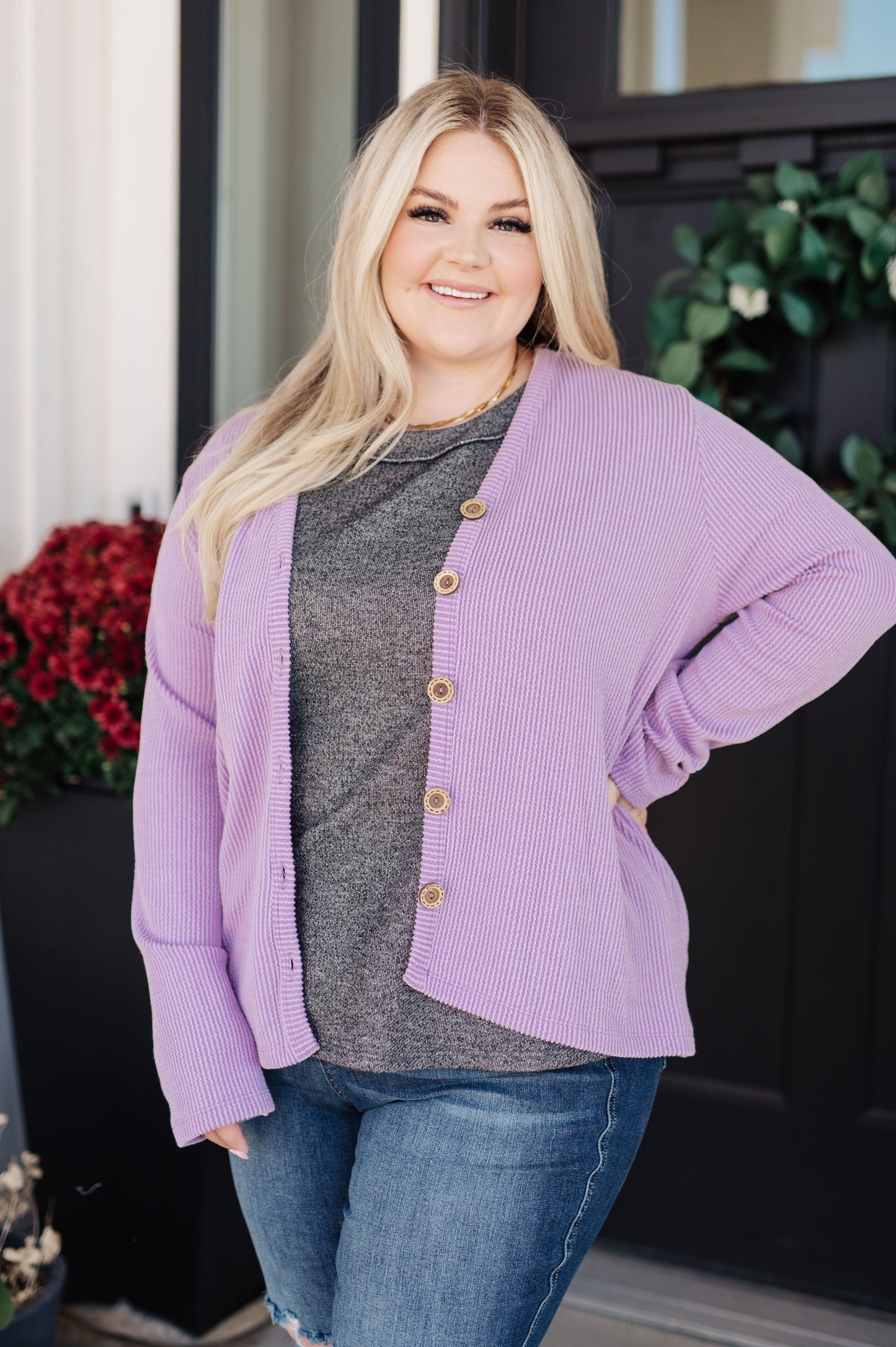 Dilly Dally Ribbed Cardigan - G Marie's Boutique 