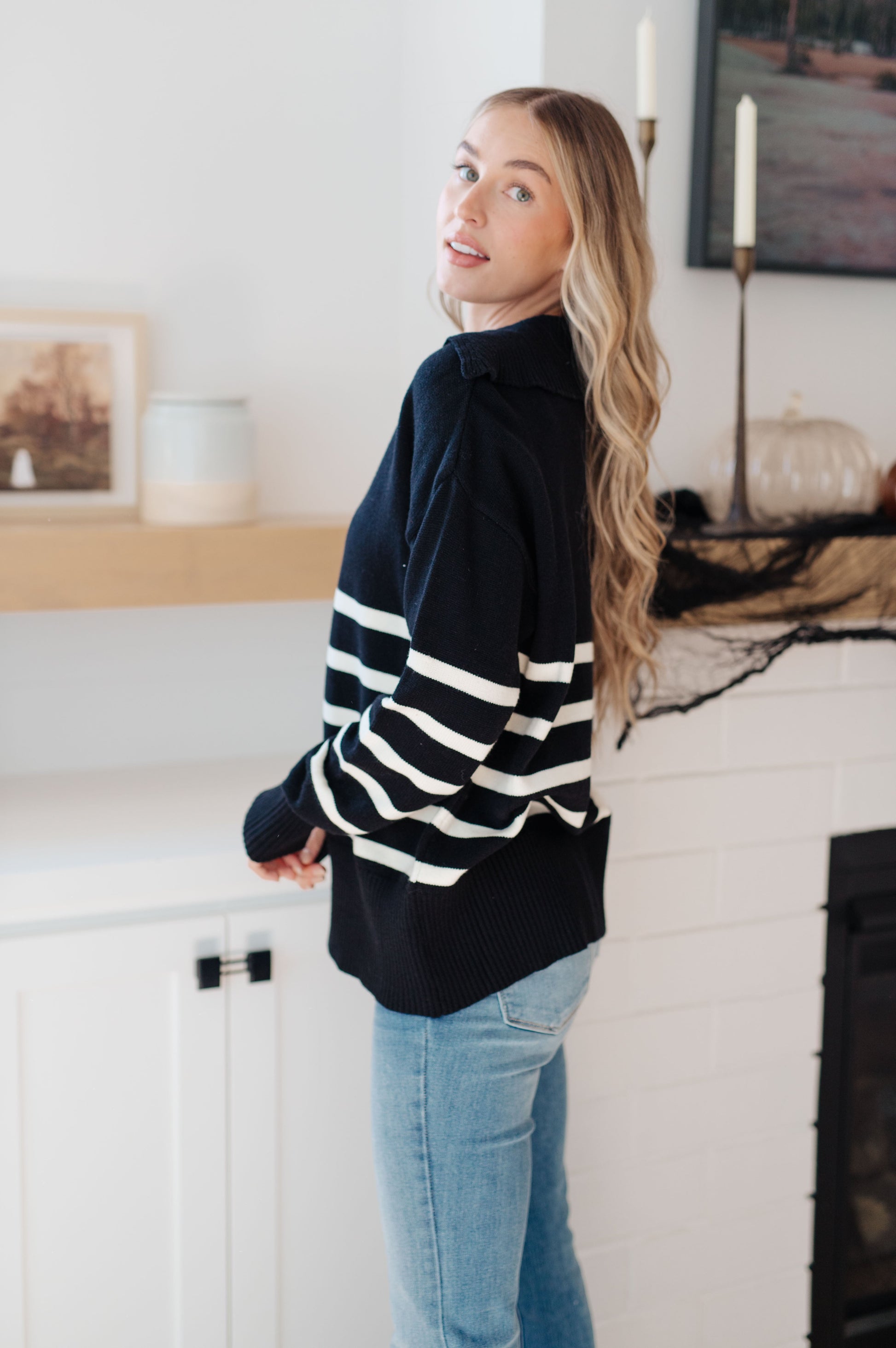 From Here On Out Striped Sweater - G Marie's Boutique 