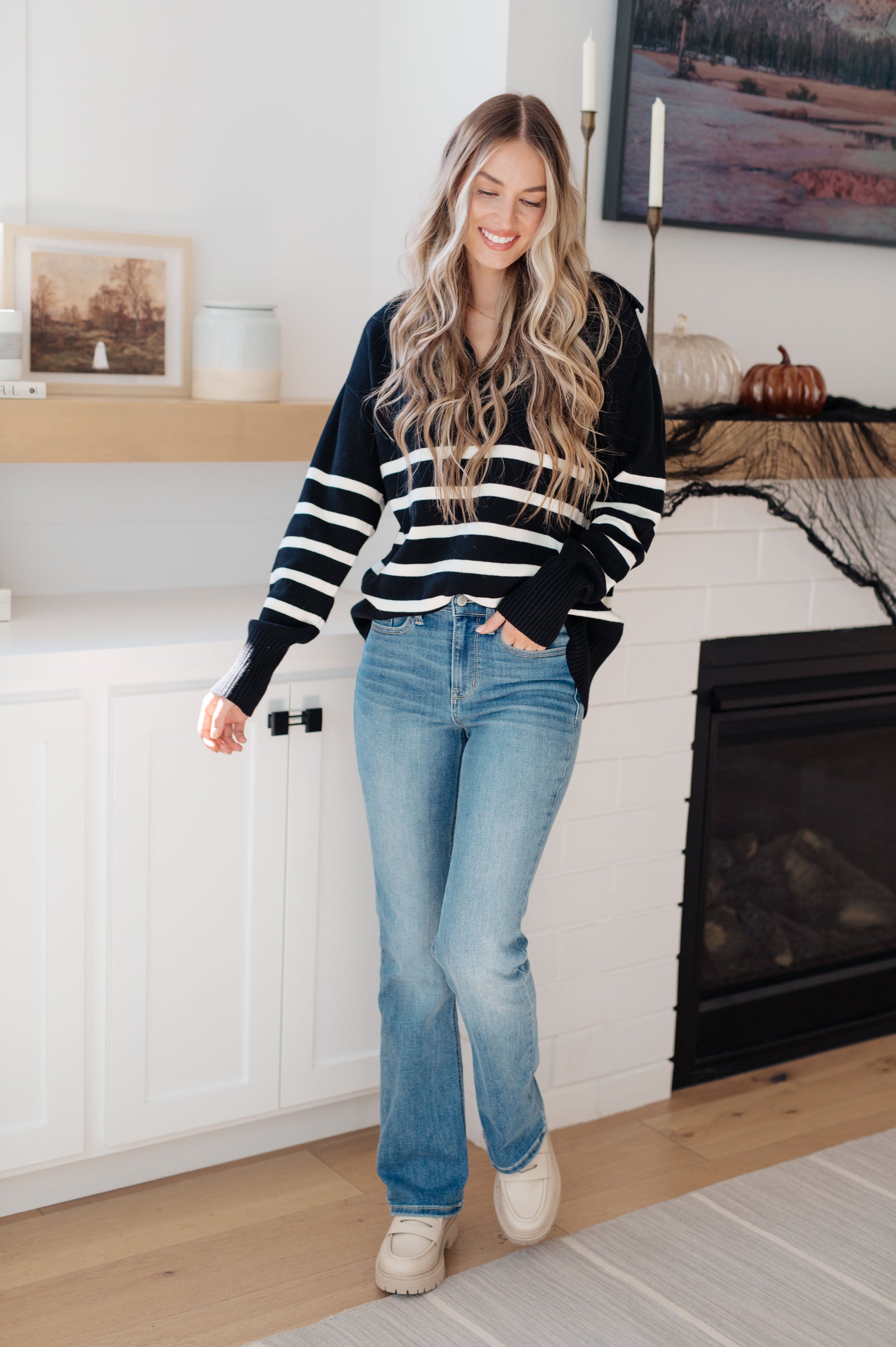 From Here On Out Striped Sweater - G Marie's Boutique 