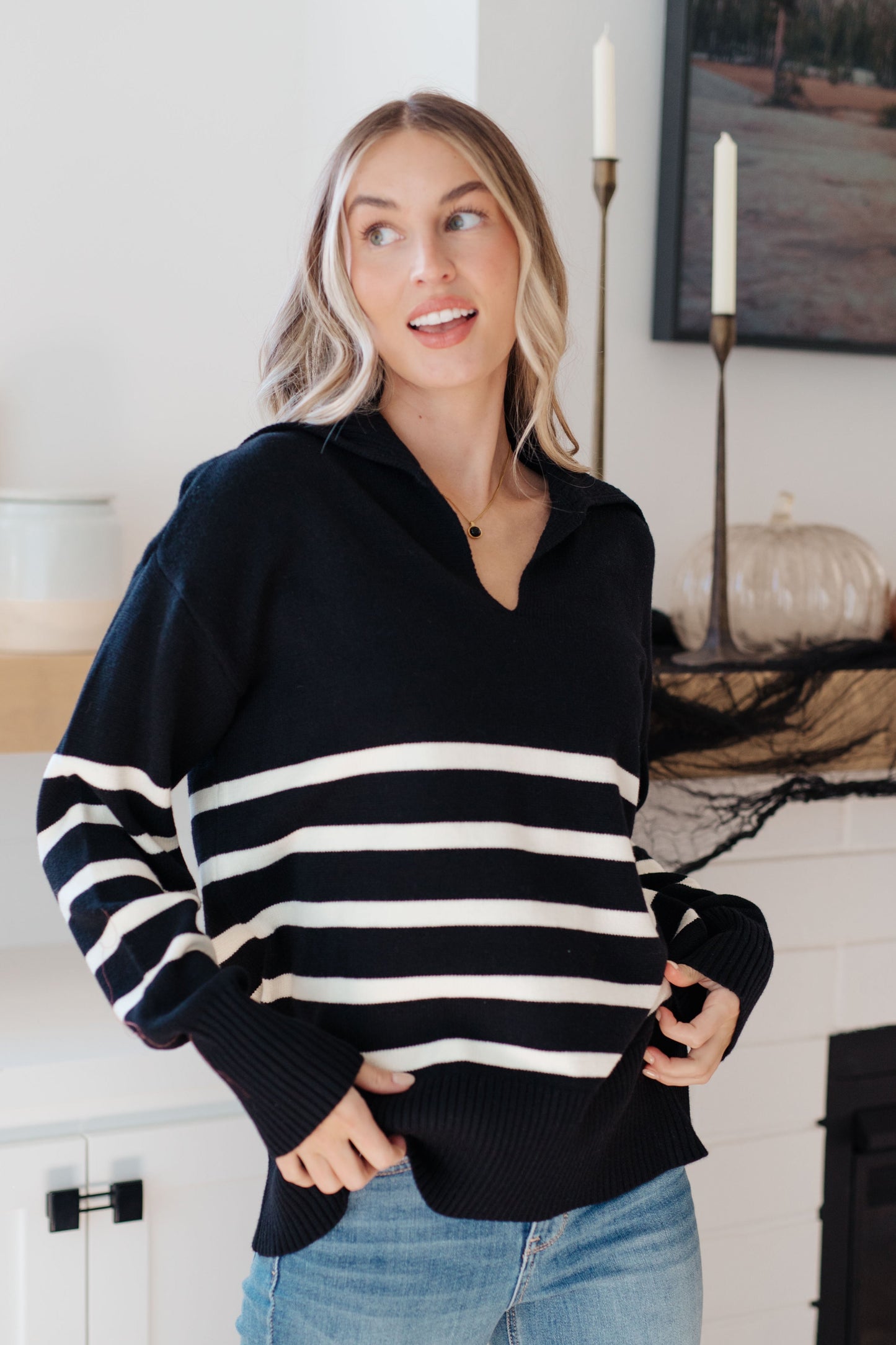 From Here On Out Striped Sweater - G Marie's Boutique 