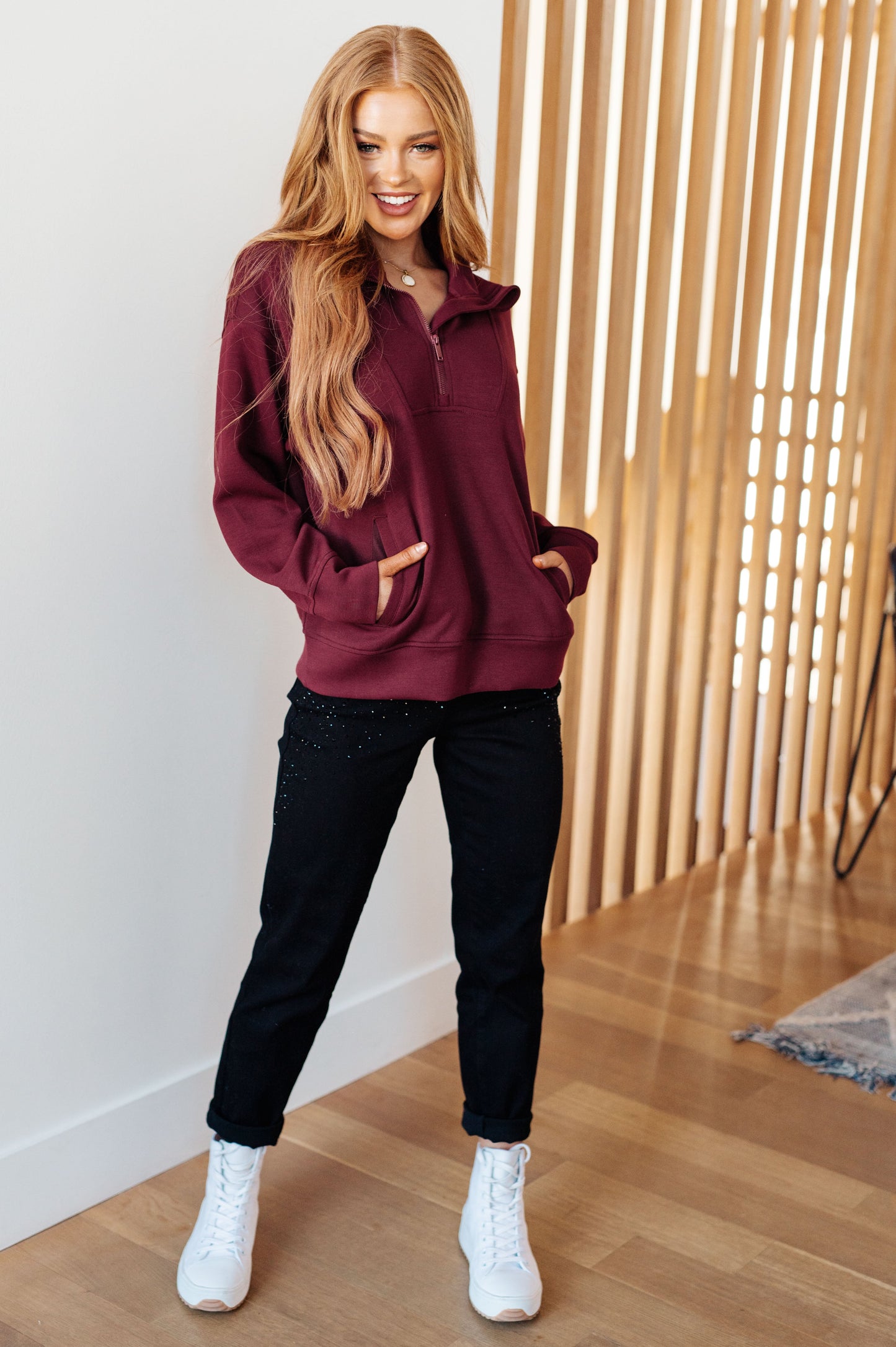 Handle That Half Zip Pullover - G Marie's Boutique 