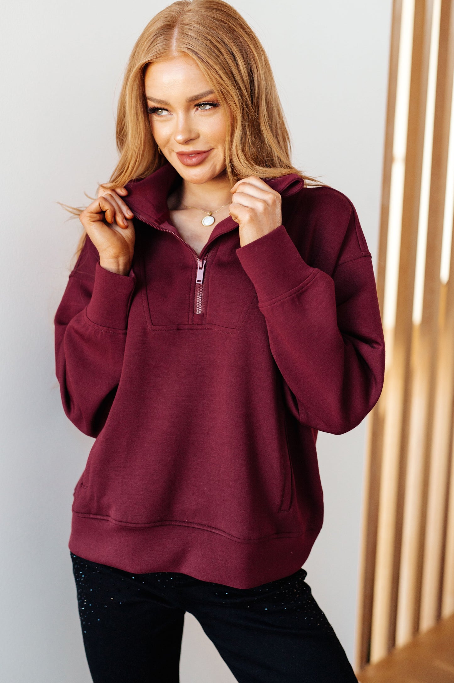 Handle That Half Zip Pullover - G Marie's Boutique 