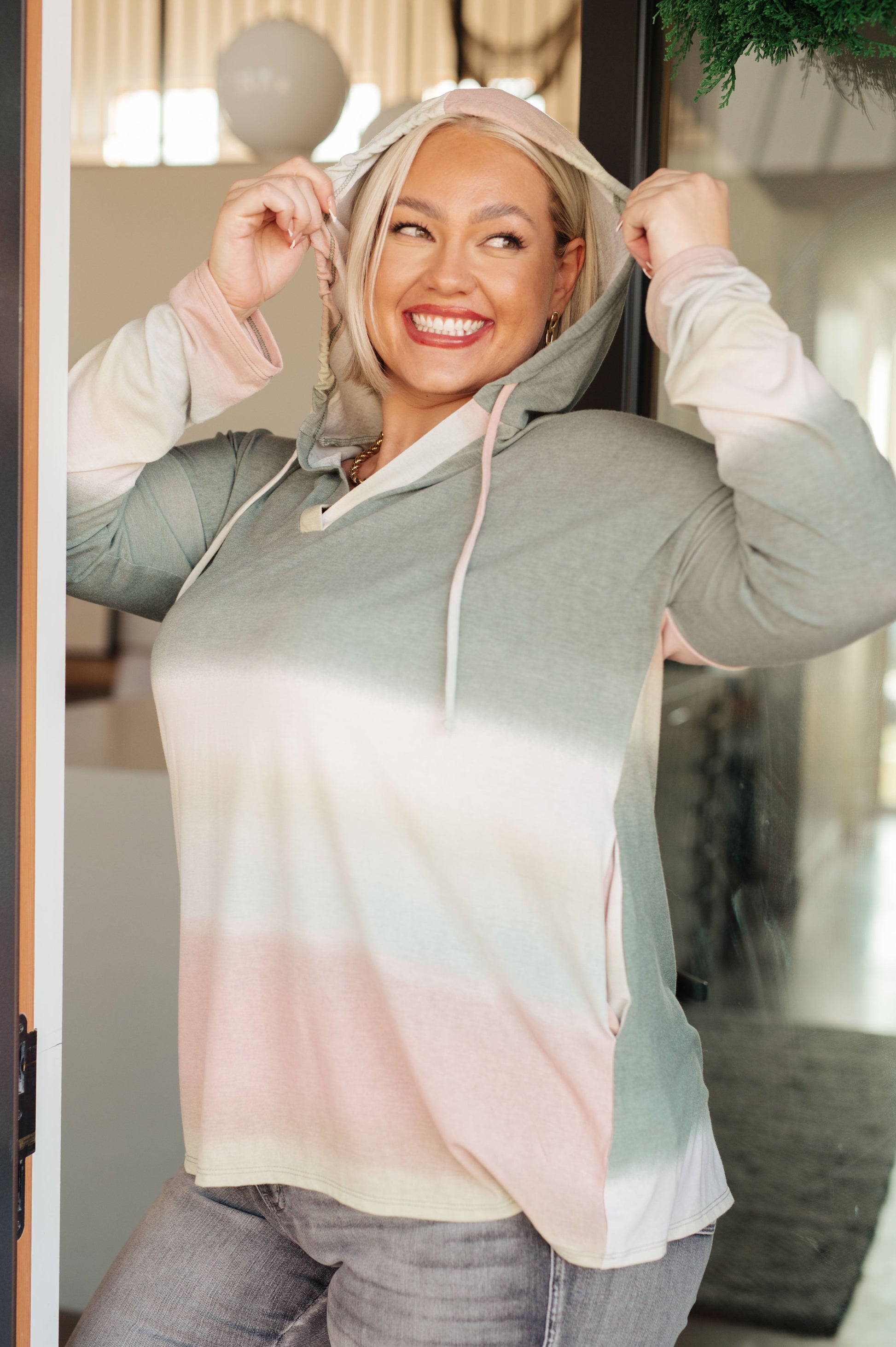 Hazy Horizon Ombre Hoodie - G Marie's Boutique 