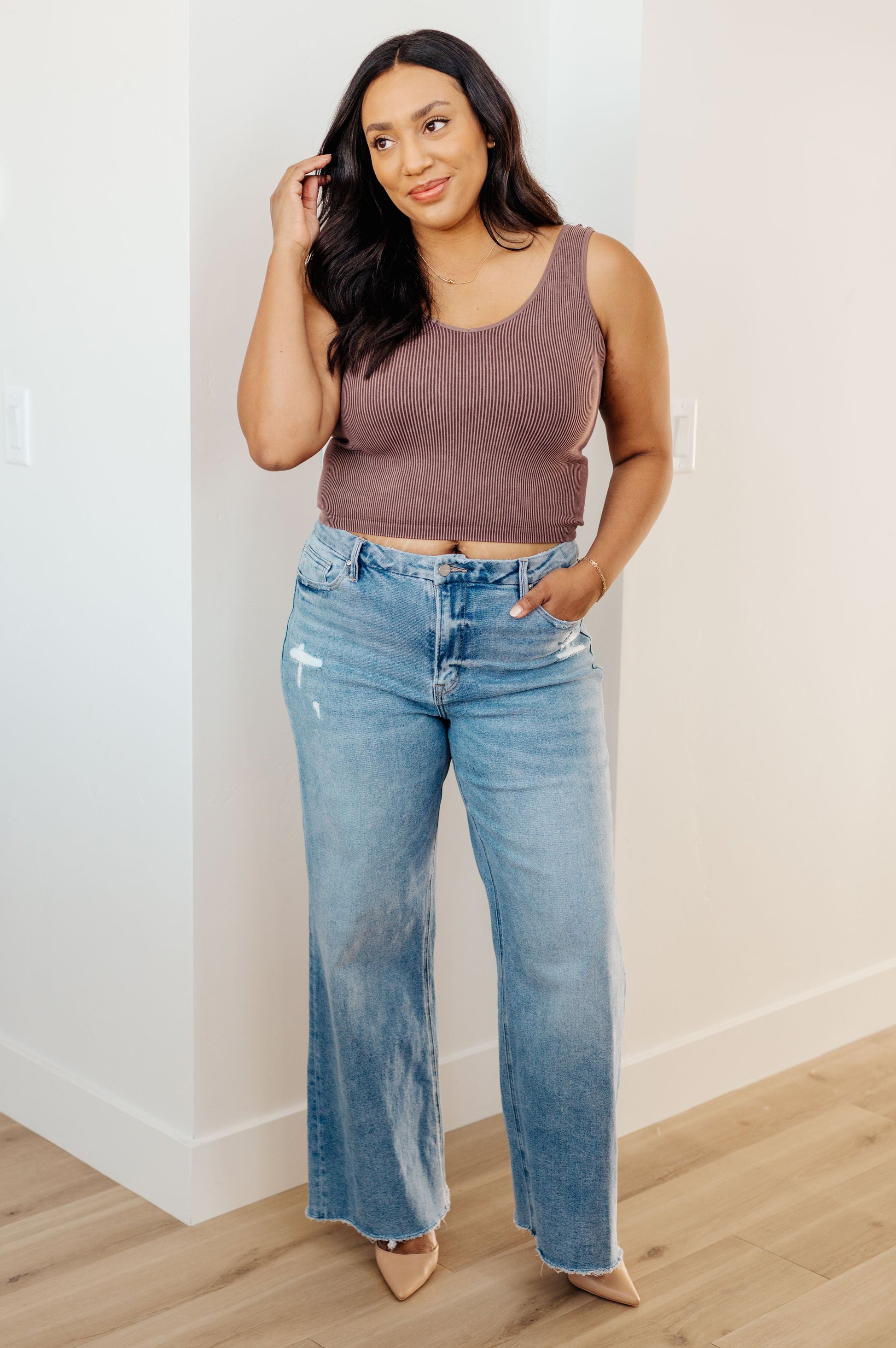 Hope High Rise Wide Leg Jeans - G Marie's Boutique 